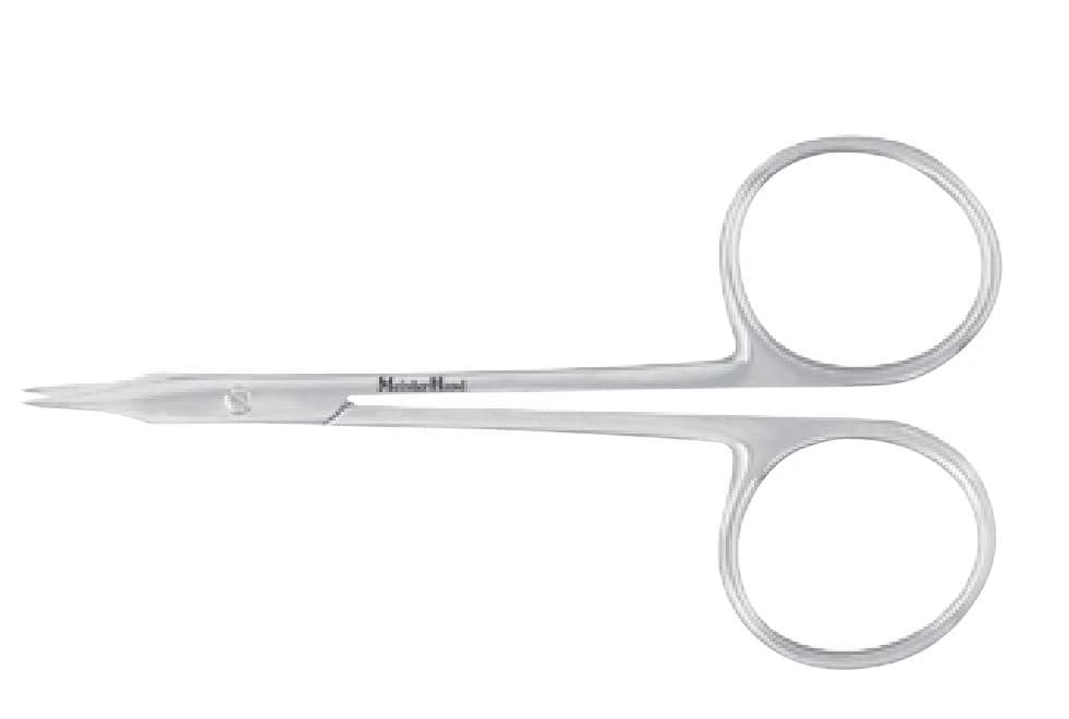 Meister-Hand Gradle Suture Scissors, Slight Curve, 3-3/4" (3.75"), Stainless Steel - Eye Suture Scissor 3.75" - Image 1