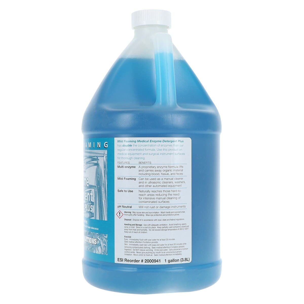 Enzyme Detergent Plus Foam, Mild Foam Detergent, 1 Gallon (4/Case) thumbnail 2