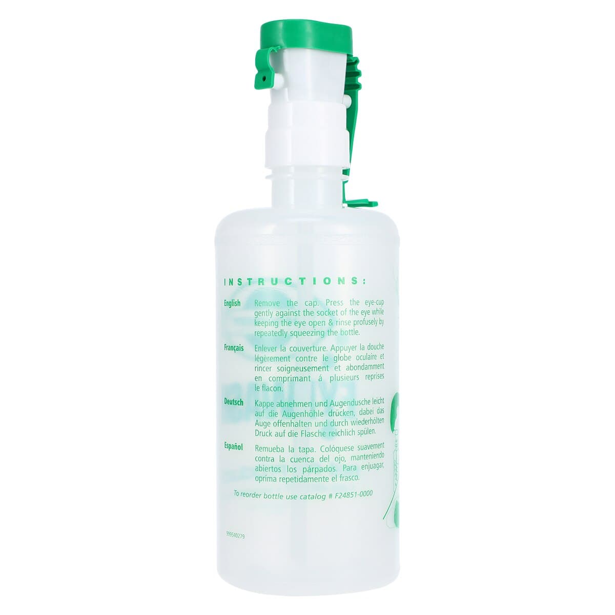 Bel-Art Scienceware Eye Wash Bottle with Built-in Eye Cup, 1000mL, Empty thumbnail 3