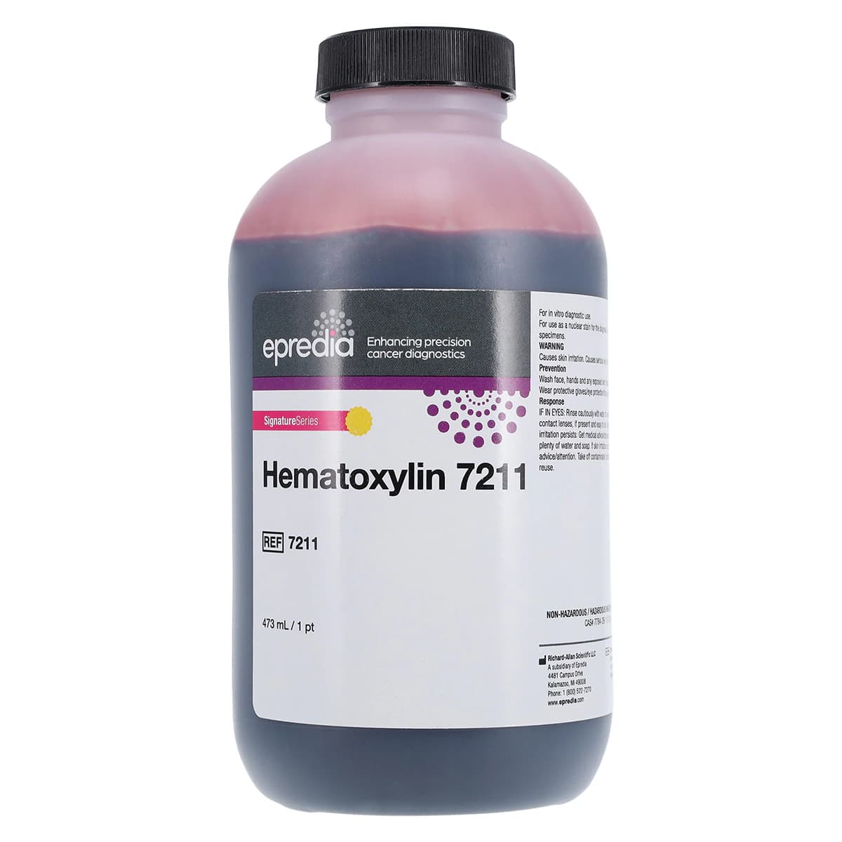 Richard-Allan Scientific Signature Series Hematoxylin Stain, 16 oz Bottle, 4/Case - Hematoxylin - Image 1
