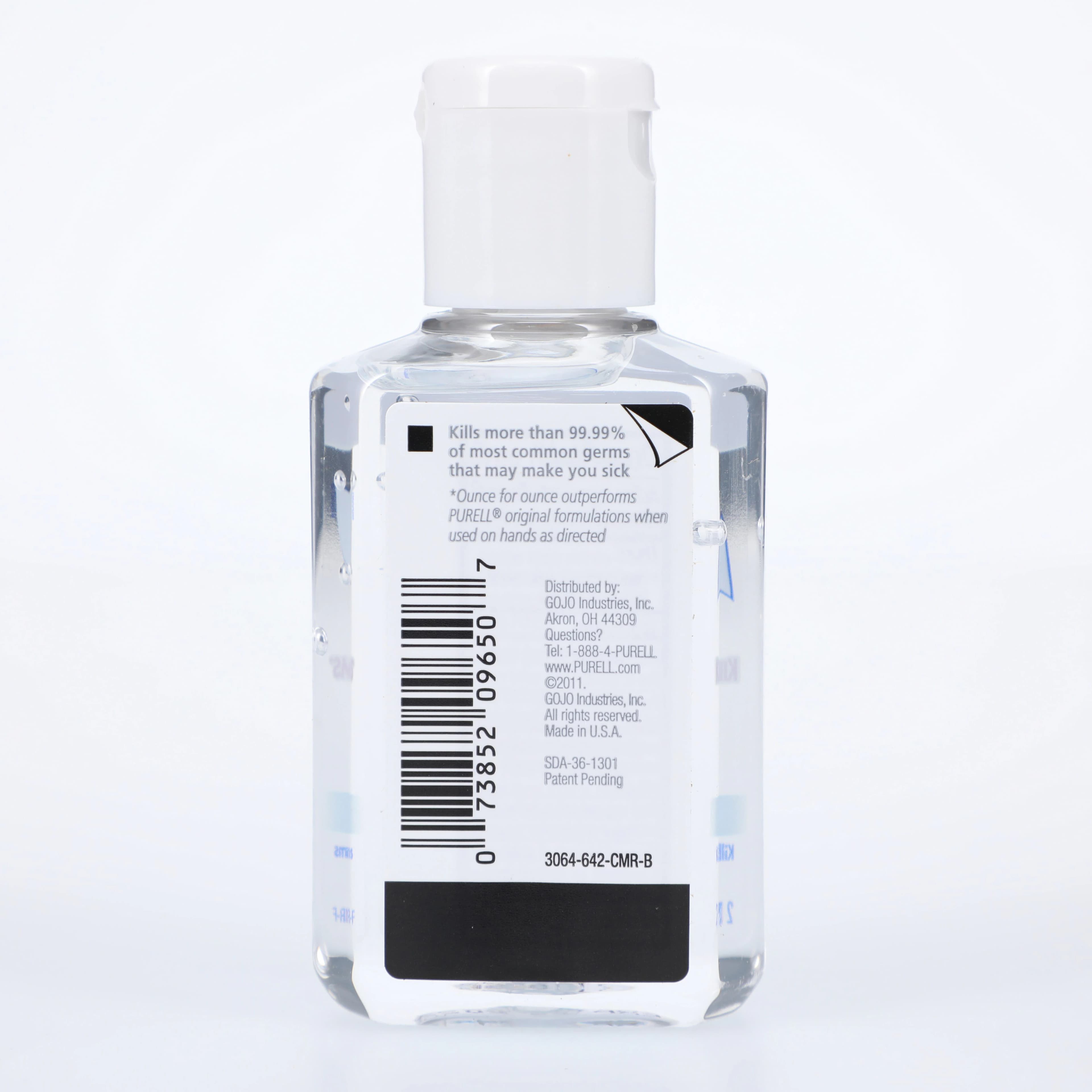PURELL Advanced Instant Hand Sanitizer, Refreshing Gel, 2 fl oz Flip-Cap Bottle, 24/Case, 9605-24 thumbnail 2