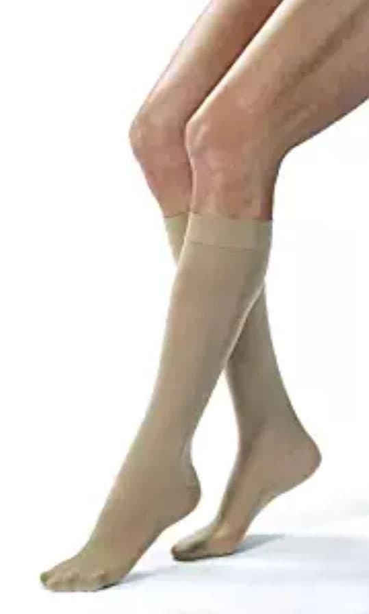 BSN Medical Comp Socks Knee Hi 30-40 mmHg Compression Stocking, Closed Toe, Large, Natural - Comp Socks Knee Hi 30-40 - Image 1