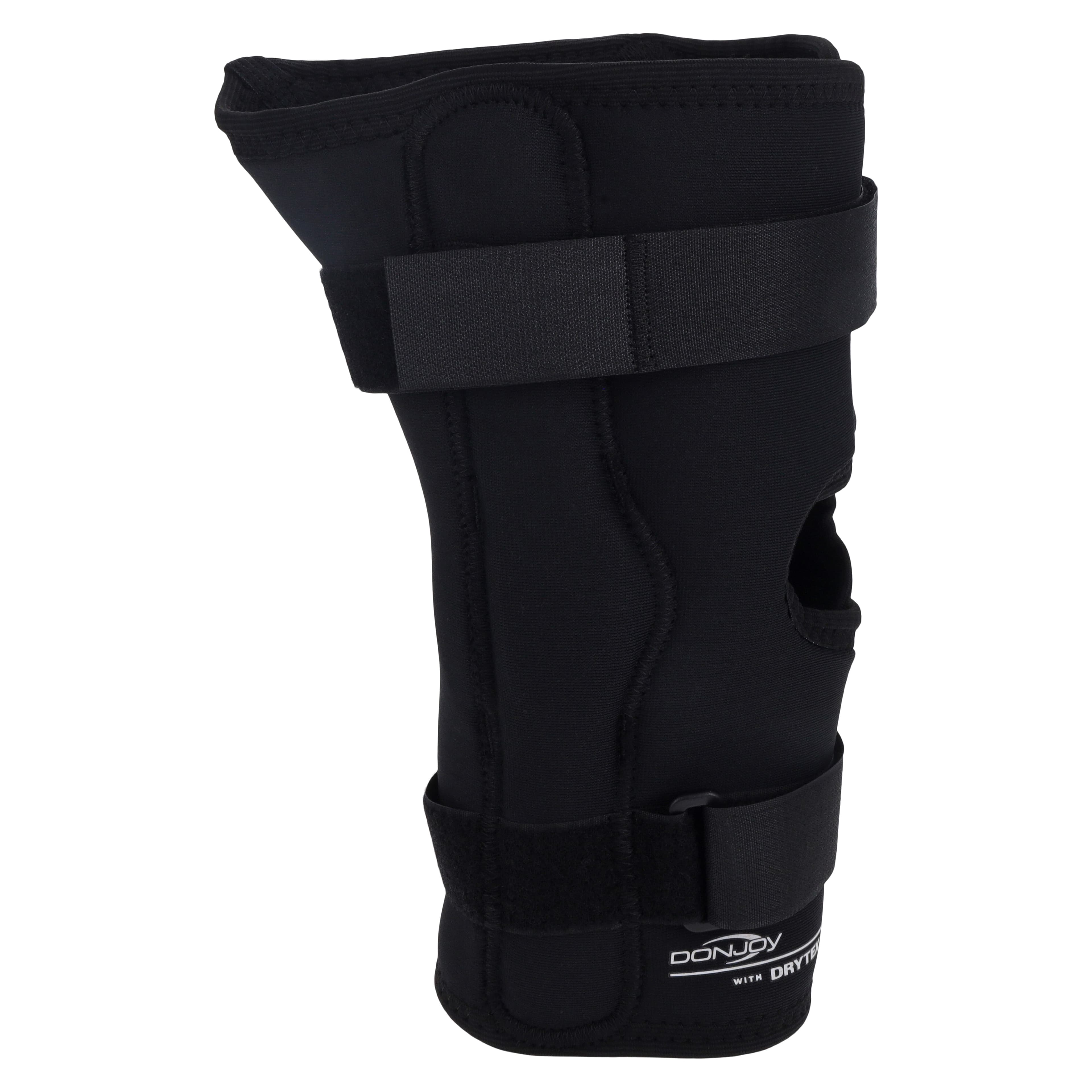 DJO Economy Wraparound Knee Brace, Drytex, Black, Large (21-23.5") thumbnail 6