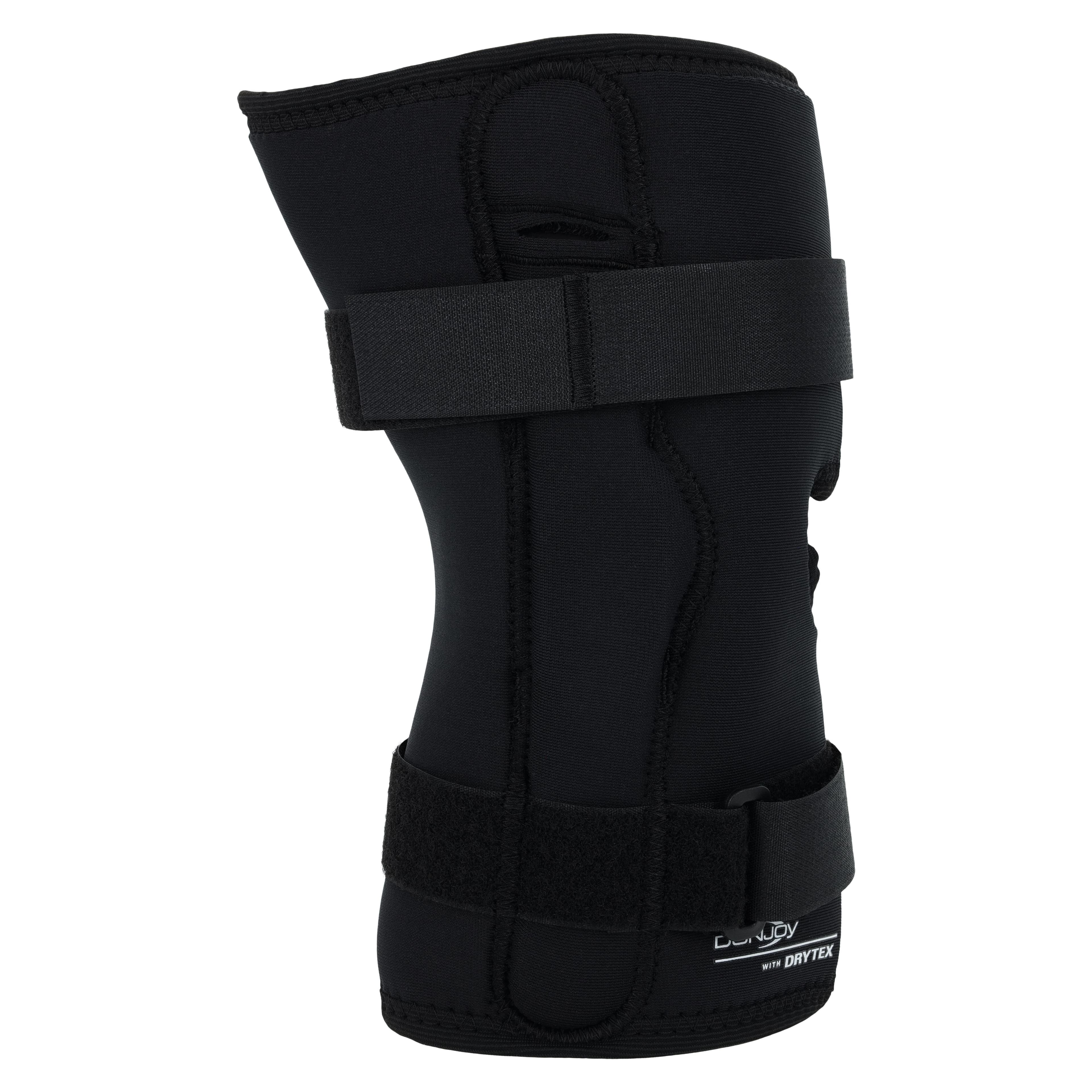 DJO Economy Wraparound Knee Brace, Drytex, Black, X-Large (23.5-26.5") thumbnail 6