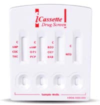 Alere iCassette Drug Screen Test Kit, 10-Panel, COC/THC/OPI/AMP/MAMP/PCP/BZO/BAR/MTD/OXY, 25/Box - Drug Screen 10-Panel - Image 1