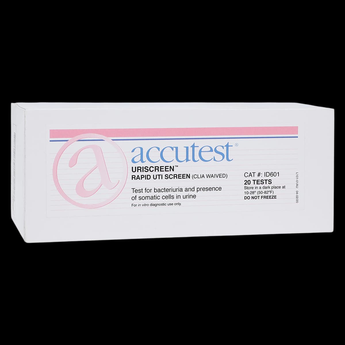 Accutest Uriscreen UTI Test Strips, 20 Count, 20/Box - Accutest Uriscreen - Image 1