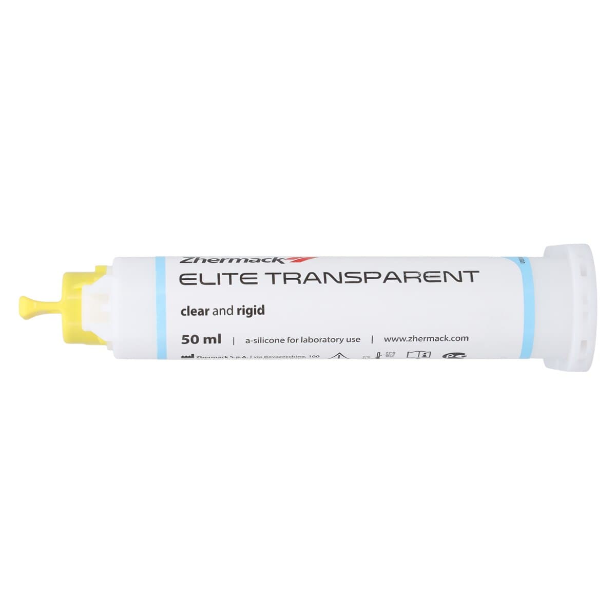 Zhermack Elite Transparent Laboratory A-Silicone, 50 mL Cartridge with 6 Mixing Tips, C401600 thumbnail 3