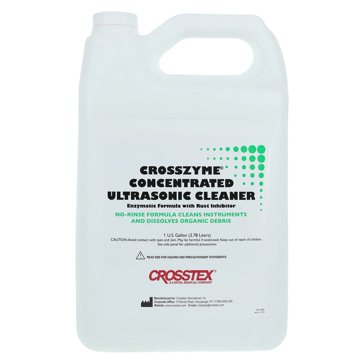 CrossZyme Concentrated Enzyme Ultrasonic Cleaner, 1 Gallon, Citrus Scent, JEZ - CrossZyme™ Concentrated Enzyme Ultrasonic Cleaner 1 Gallon - Image 1