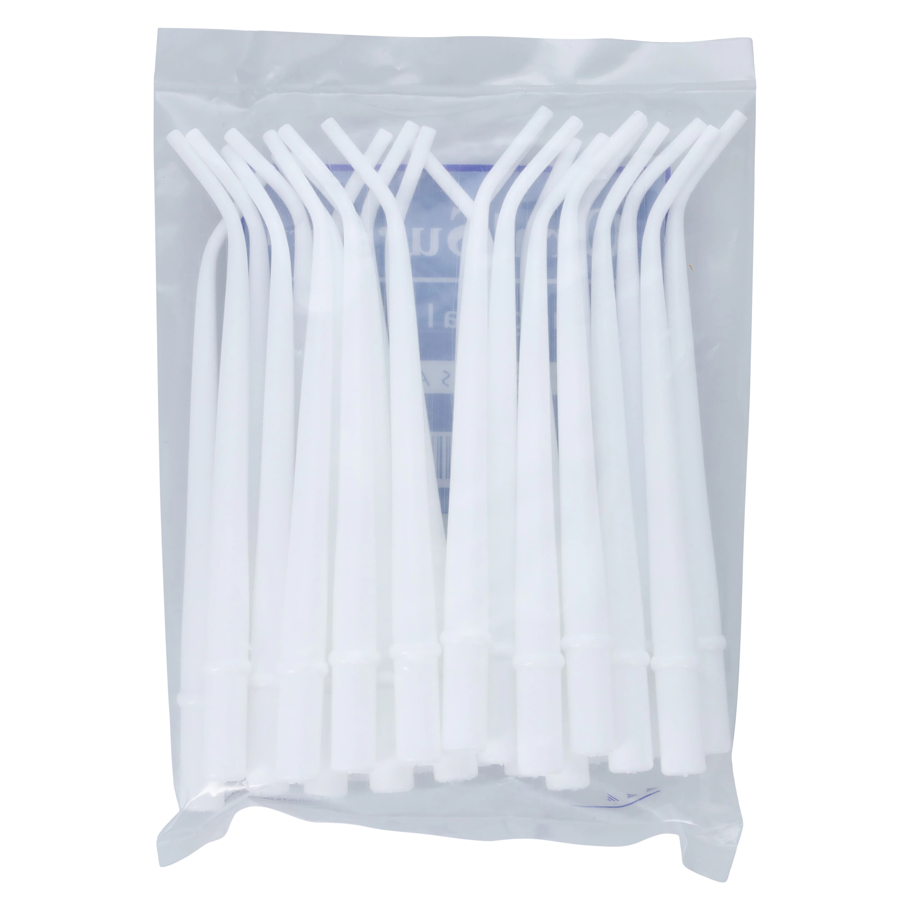 Plasdent OralSurge Disposable Surgical HVE Aspirator Tips, 30-Degree Angled, 1/8" Orifice, White, 25/Pk, 8020 thumbnail 2