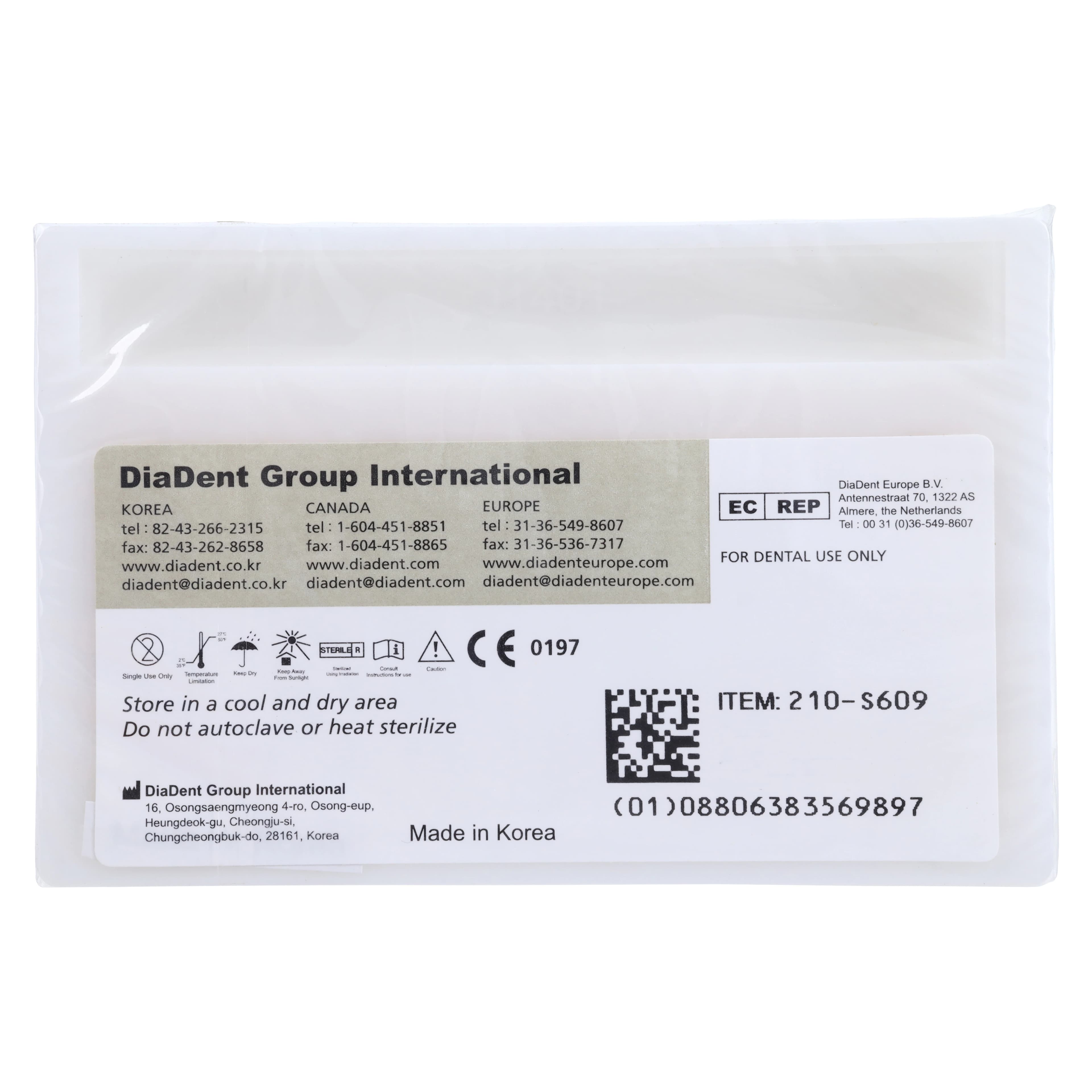 DiaDent Dia-ISOGT Absorbent Paper Points, Tapered .04, Size #45, White, 100/Box thumbnail 2