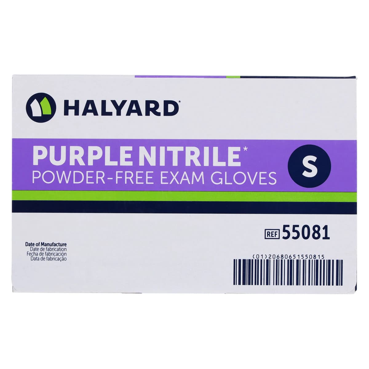 Halyard PURPLE NITRILE* Exam Gloves, Powder-Free, Non-Sterile, Small, Purple, 100/Box, 55081 thumbnail 7