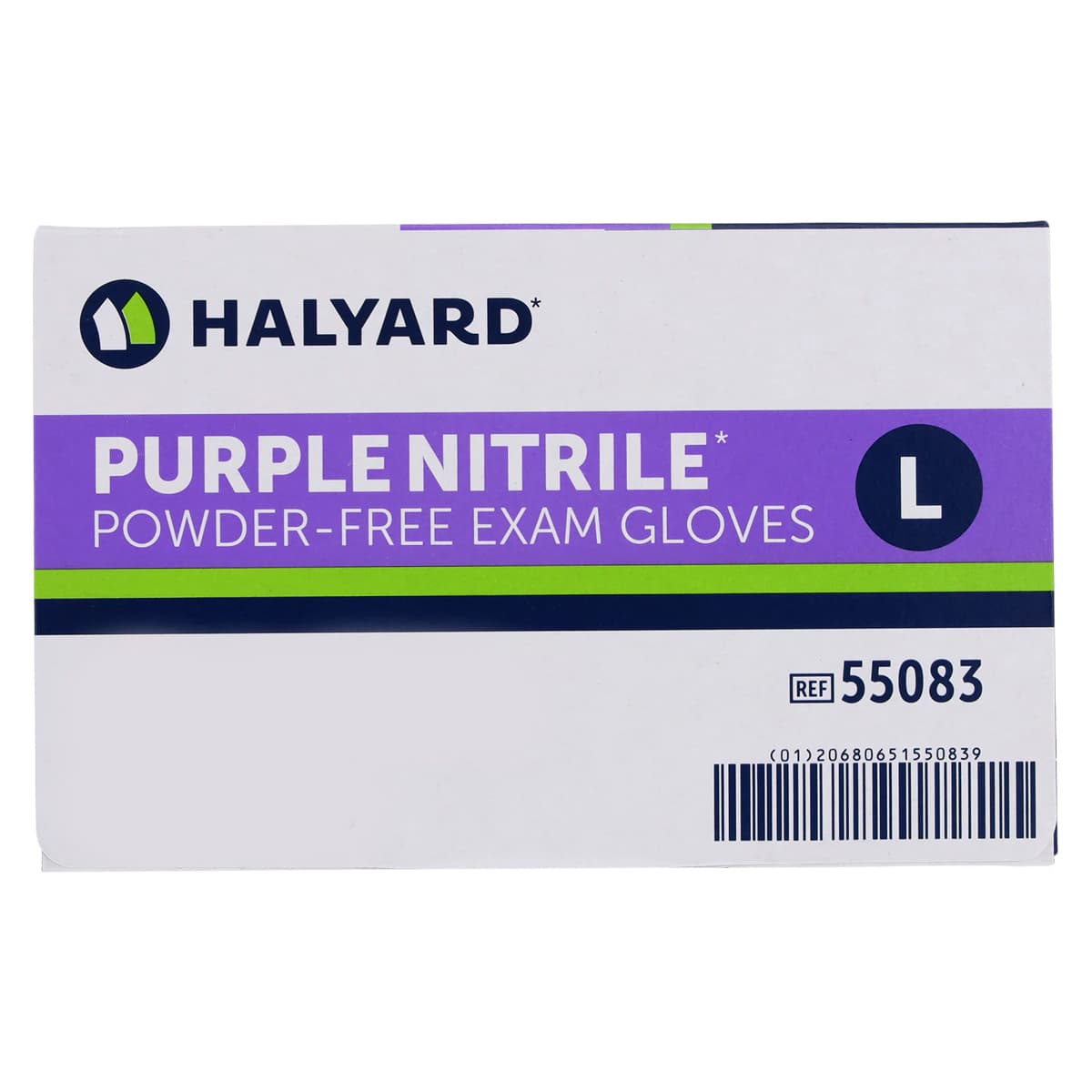 Halyard PURPLE NITRILE* Exam Gloves, Powder-Free, Non-Sterile, Large, Purple, 100/Box, 55083 thumbnail 6