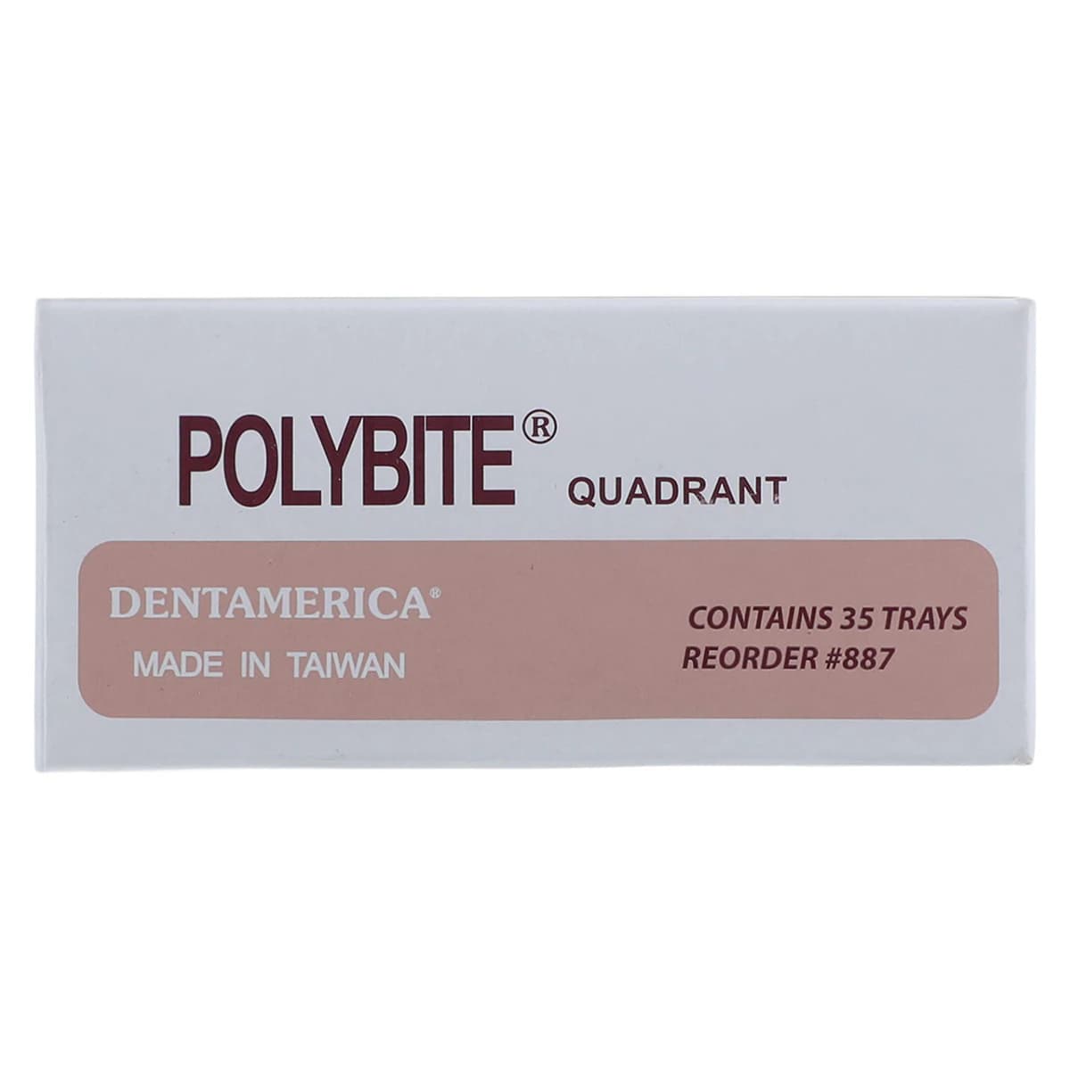 Dentamerica Polybite Disposable Quadrant Impression Tray, 3-in-1, 35/Box, #887 thumbnail 5