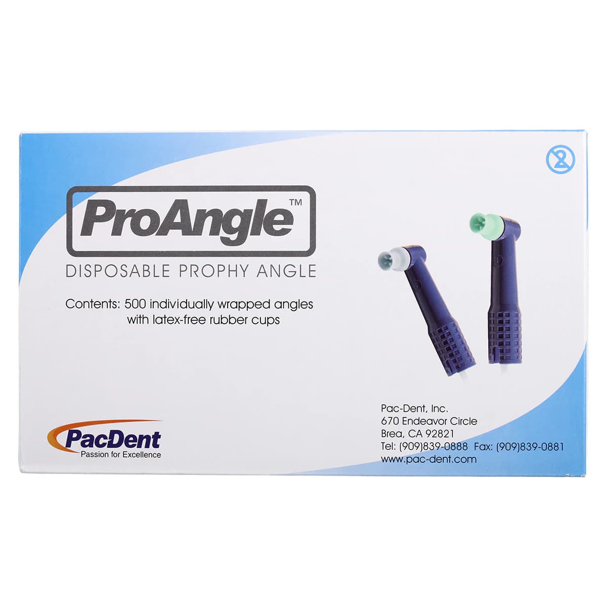 Pac-Dent ProAngle Disposable Prophy Angle, Soft Cup, Green, 500/Box, 247-500 thumbnail 3