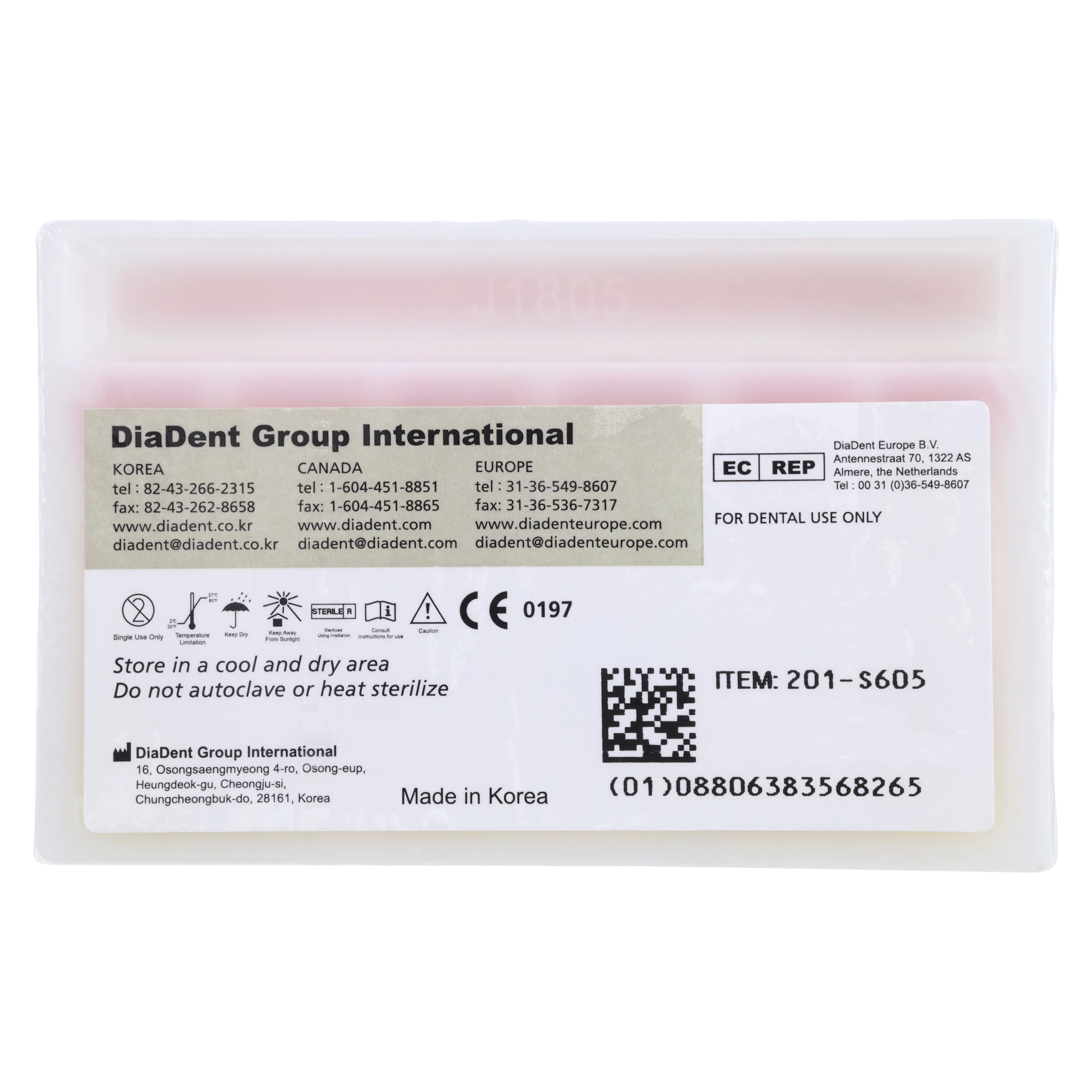 DiaDent Absorbent Paper Points, Non-Marked, .02 Taper, Size #25 (ISO), Slide Package, 200/Box thumbnail 2