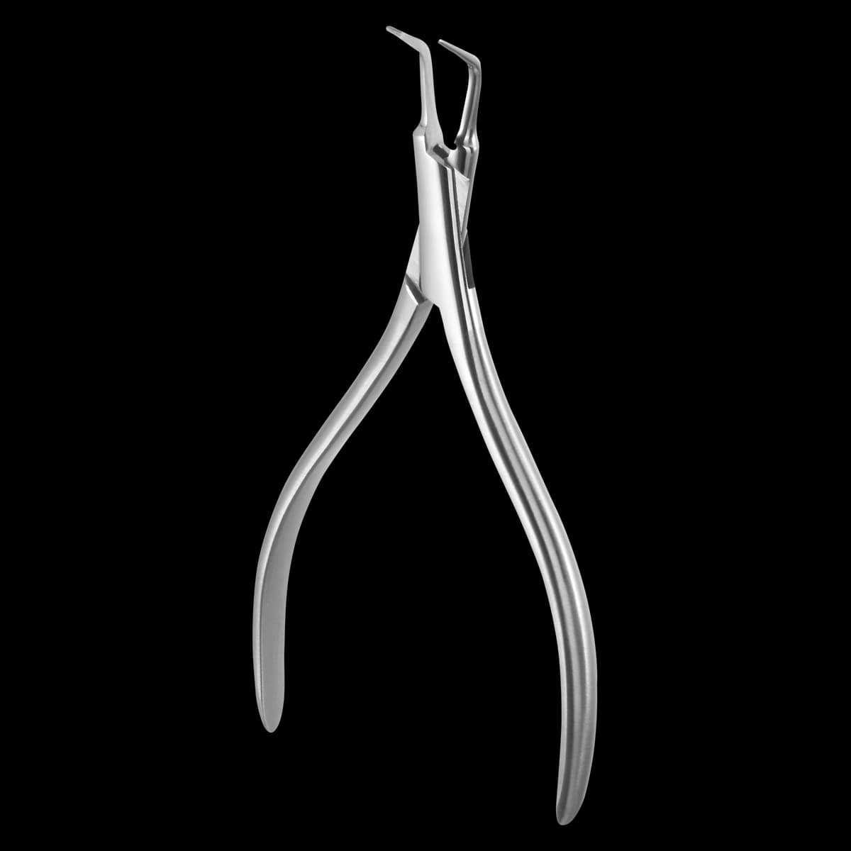 A Titan Instruments Micro Endo Forceps, 90 Degree Serrated, Stainless Steel, 01KT1G0XNDQX23QRM0Q7AVFEXT - Micro Endo Forceps - Image 1