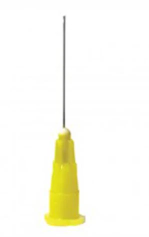 Vista-Probe Irrigating Tips, 27 Gauge, 1" Bendable, Closed-End Side-Port, Yellow, 100/Bag, #315627 thumbnail 2