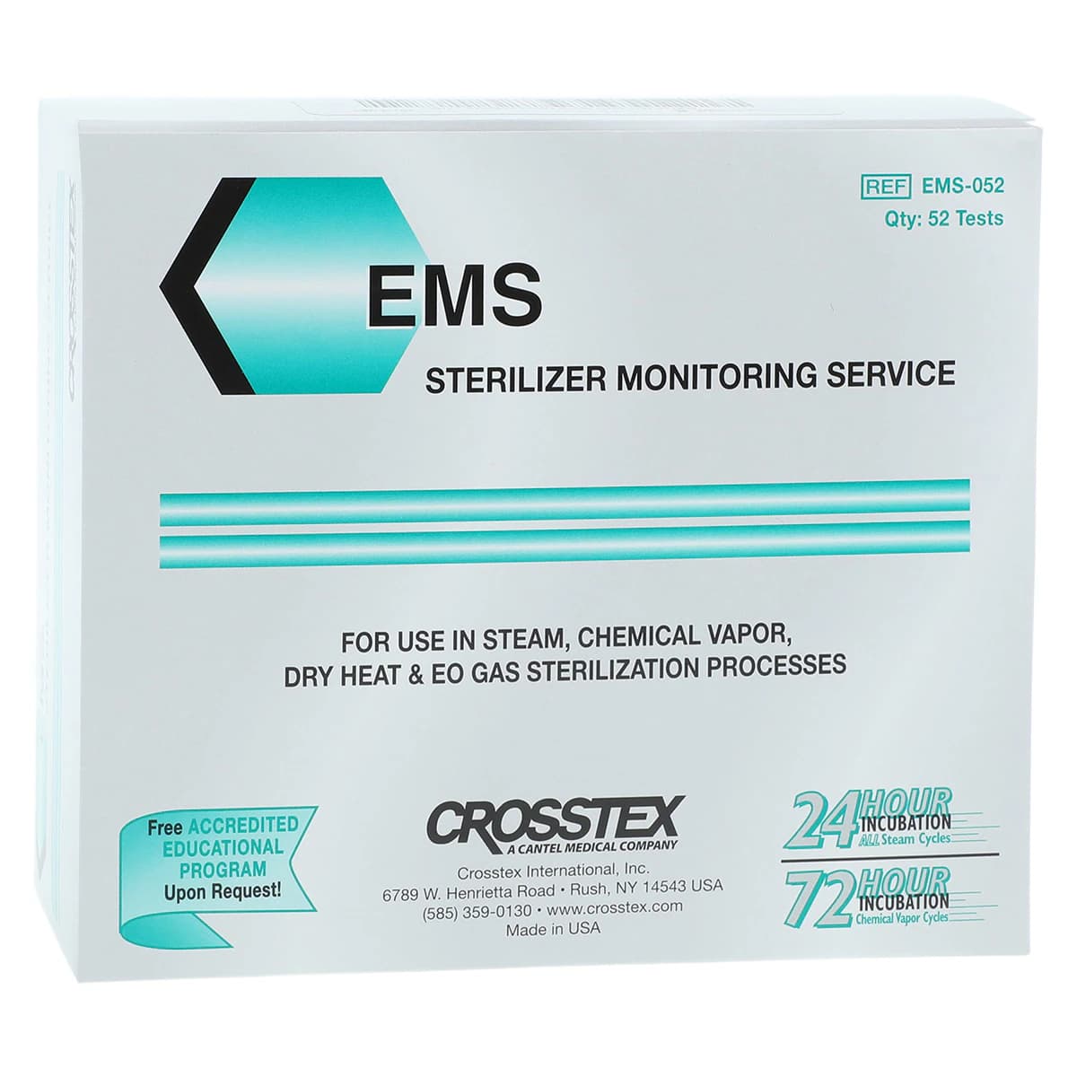 SPS Medical Econo Mail-In Sterilizer Monitor Service, 52 Tests/Box, EMS-052 - Econo Mail-In Sterilizer Monitor Service 52/Bx, EMS-052 - Image 1