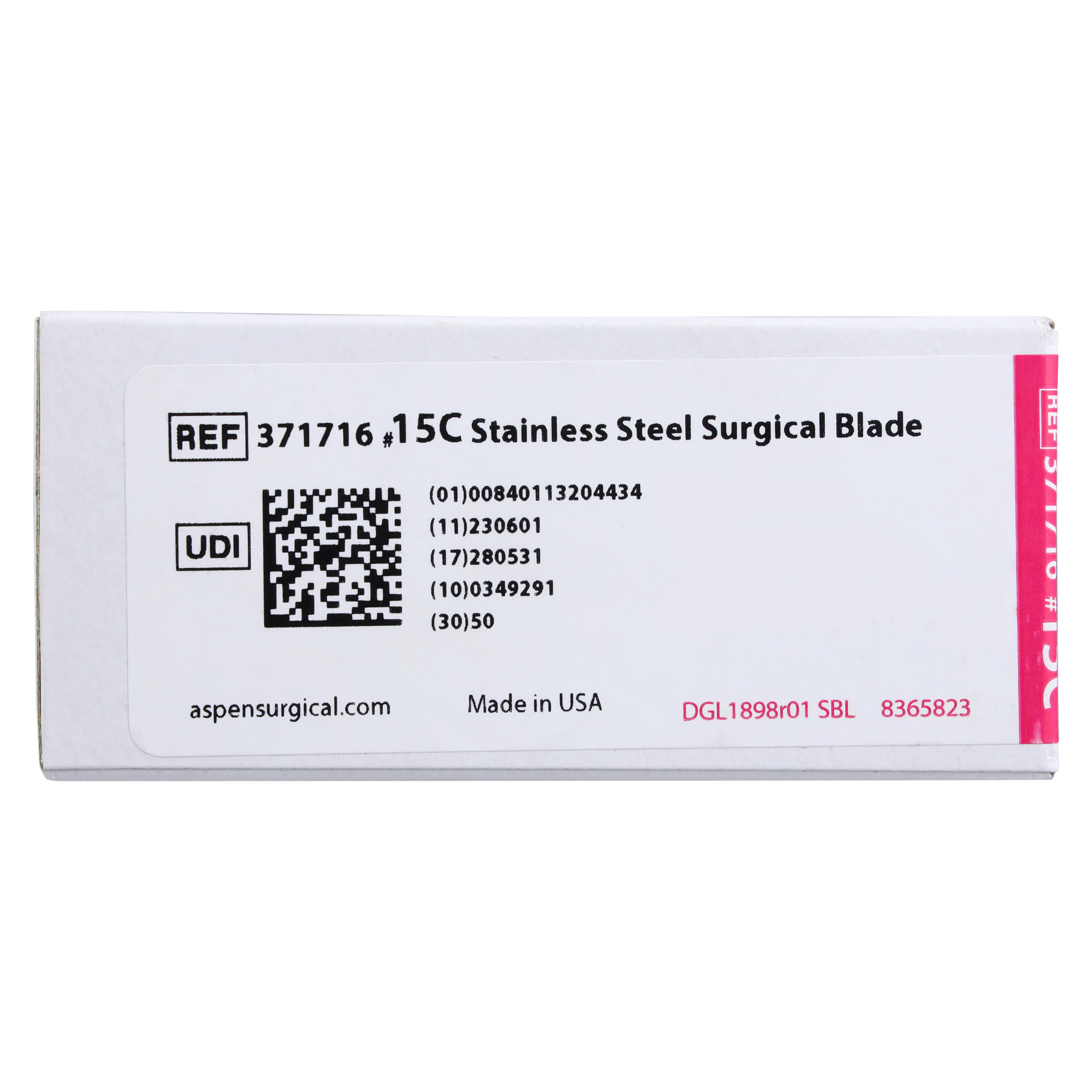 Bard-Parker Stainless Steel Sterile Surgical Blade #15C, Individually Packaged, 50/Case thumbnail 5