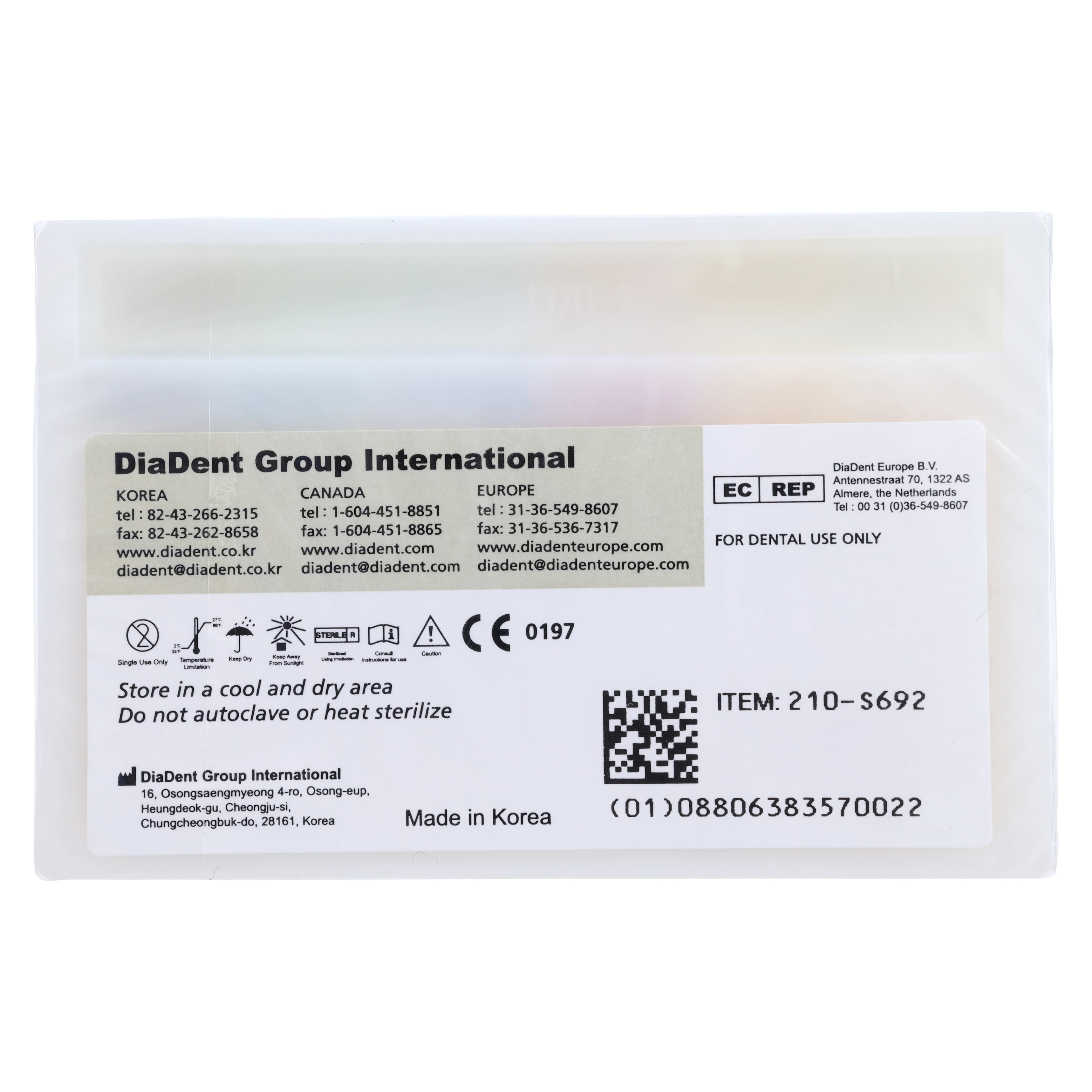 DiaDent Dia-ISOGT Absorbent Paper Points, Tapered .04, Assorted #45-80, 100/Box thumbnail 2
