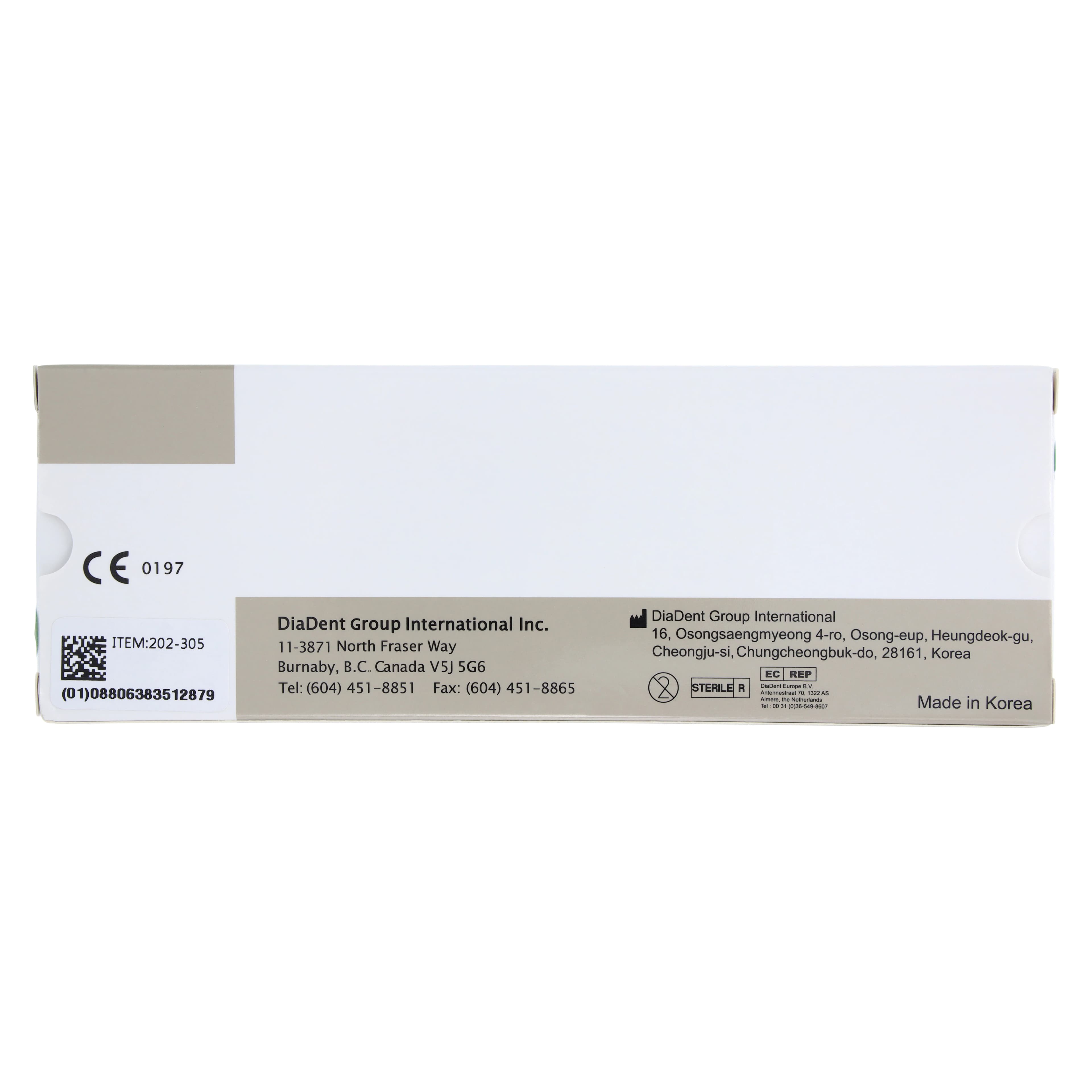 Diadent Absorbent Paper Points, Coarse, Non-Marked, Cell Pack, 200/Pk, Sizes 202-305 thumbnail 3