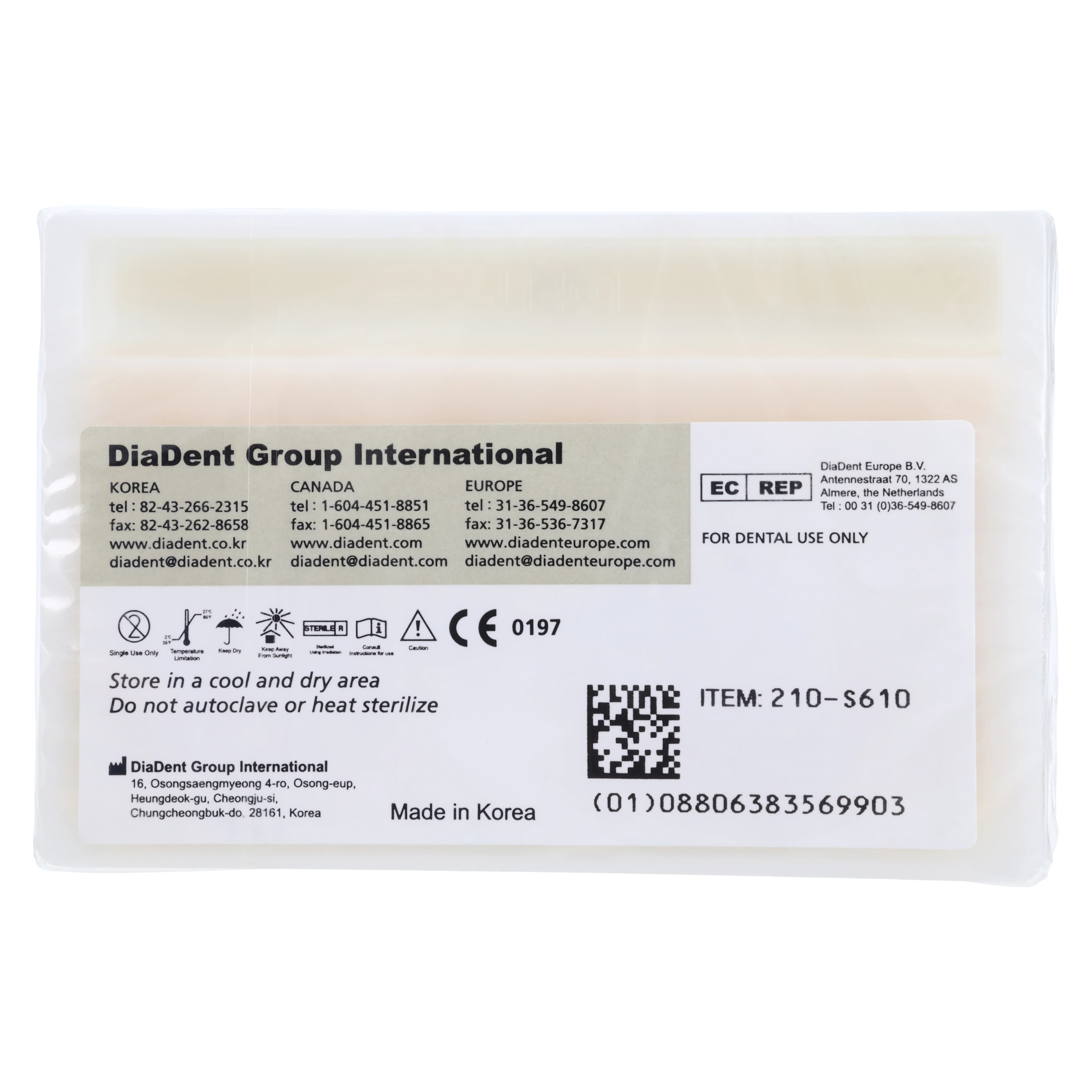 DiaDent Dia-ISO GT Absorbent Paper Points, .04 Taper, ISO Size #50, Yellow, 100/Box thumbnail 2