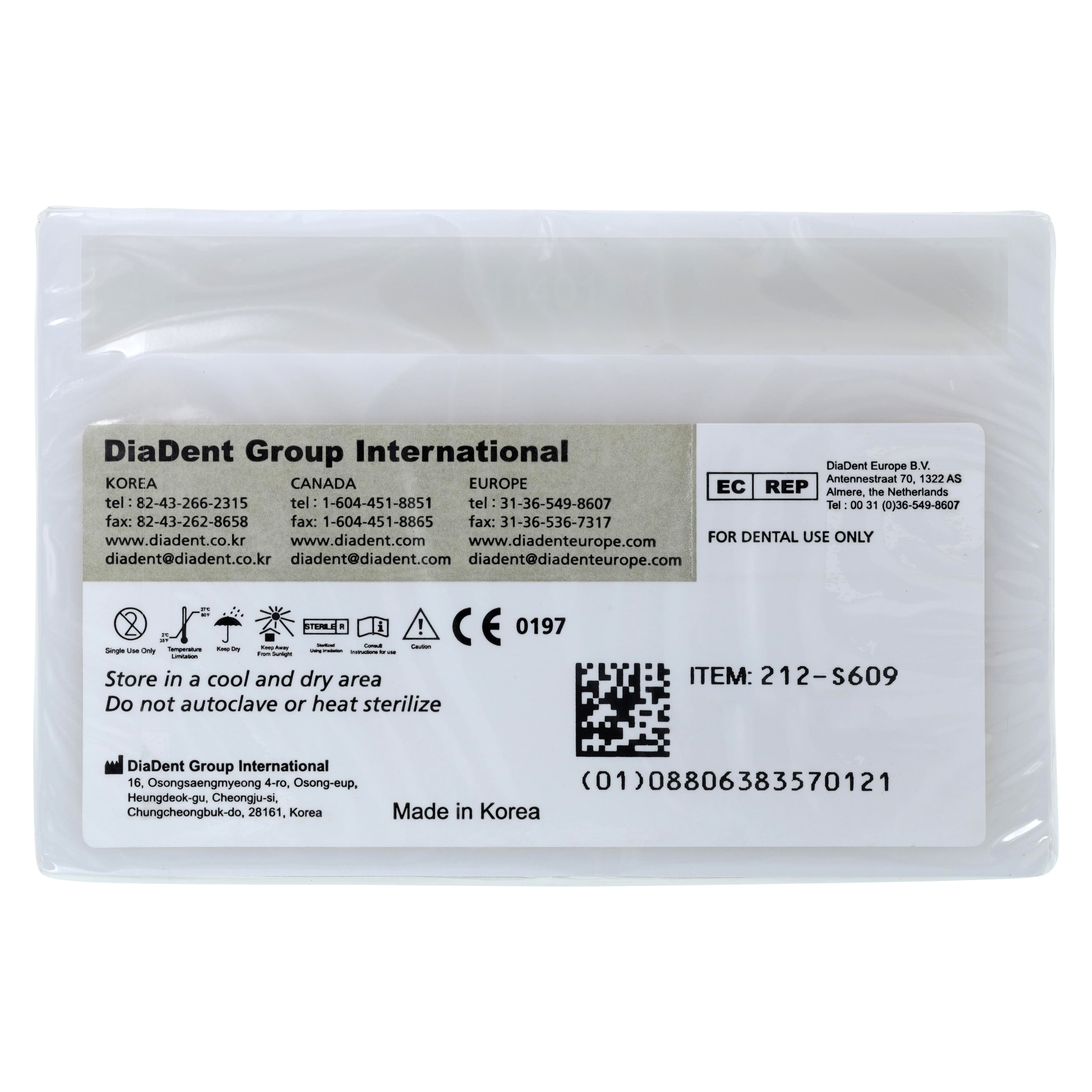 DiaDent Dia-ISO GT Absorbent Paper Points, 0.06 Taper, ISO #45, White, 100/Pkg thumbnail 2