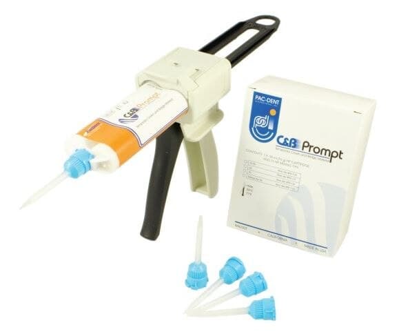 C&B Prompt 1:1 Temporary Crown & Bridge Material, Shade A3, 76g Cartridge with 15 Mixing Tips, PD-122 - C&B Prompt A3 76gm, PD-122 - Image 1