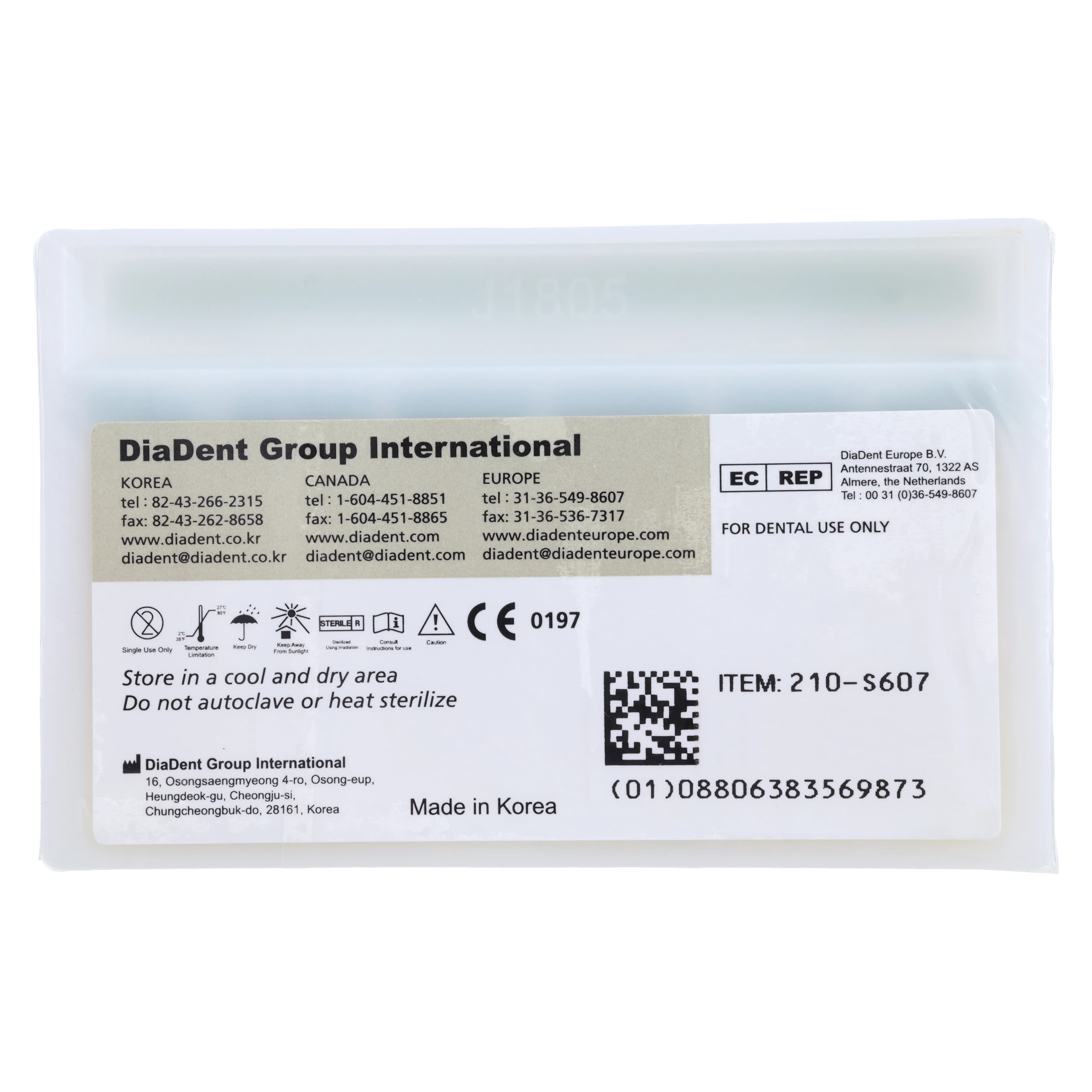 DiaDent Dia-ISO GT Absorbent Paper Points, .04 Taper, ISO Size #35, Green, 100/Pk, 210-S607 thumbnail 2