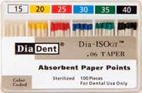 Dia-ISOGT Absorbent Paper Points, Tapered .06, Size #55, Red, 100/Box - Dia-ISOGT Paper Points Tapered .06 #50 100/Slide Pk - Image 1
