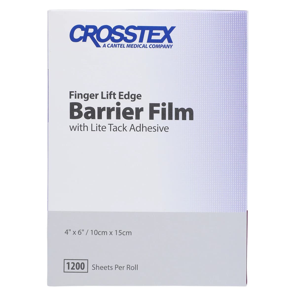 Crosstex Finger Lift Edge Barrier Film, 4" x 6", Clear, 1200 Sheets/Roll, BFCL thumbnail 5