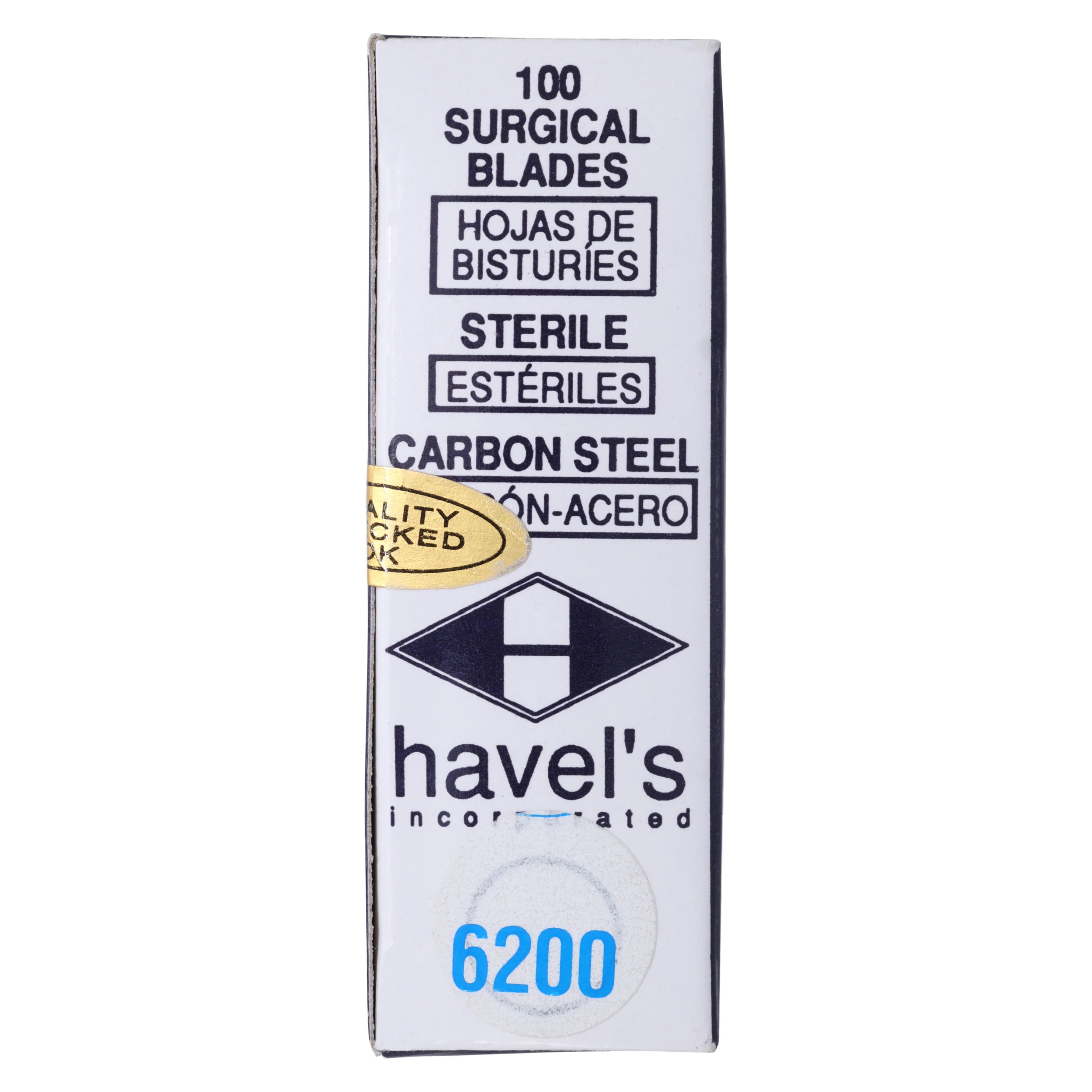 Havels Surgical Mini Blades, Carbon Steel, Sterile thumbnail 3