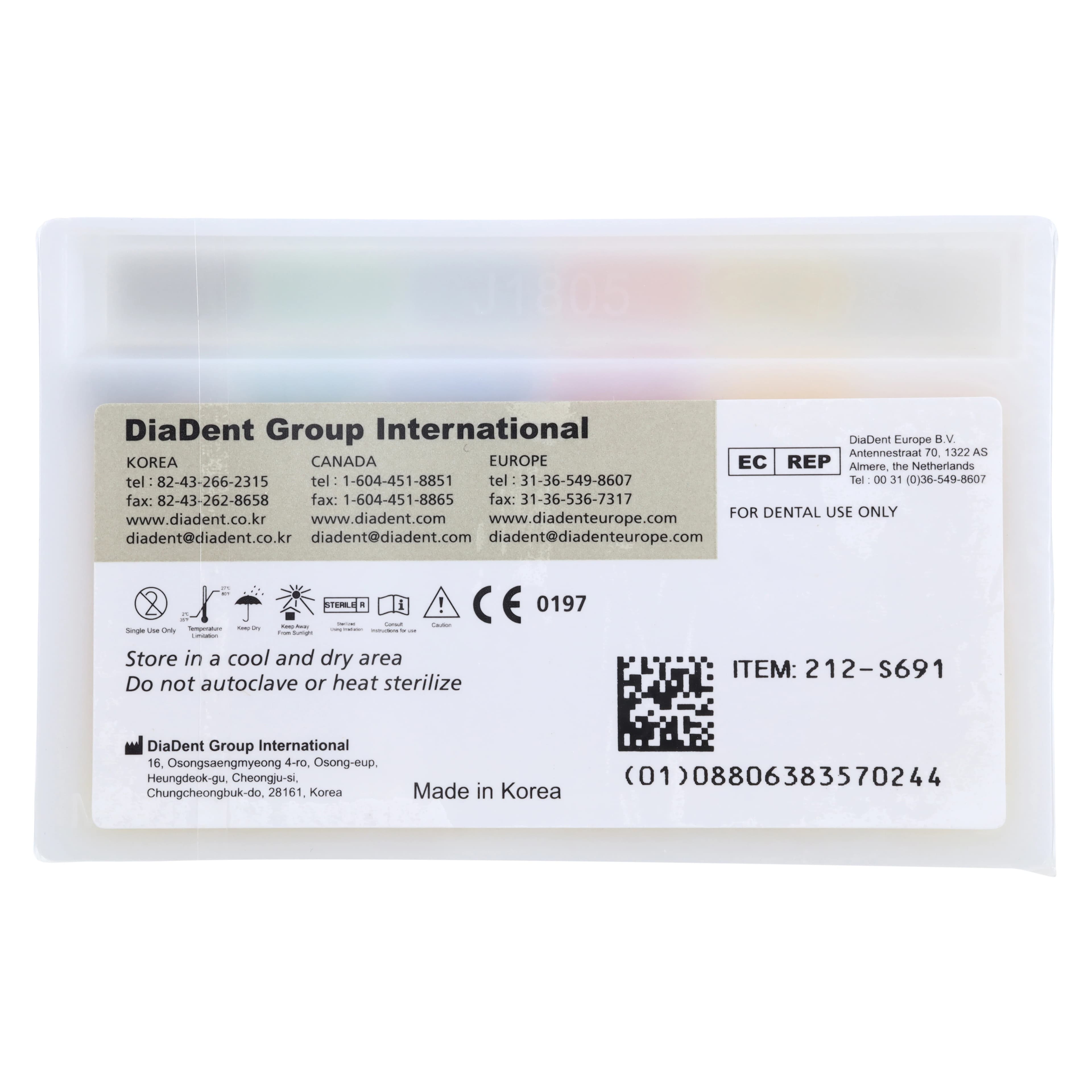 DiaDent Dia-ISO GT Absorbent Paper Points, .06 Taper, Assorted #15-40, 100/Box thumbnail 2