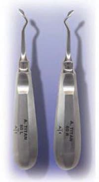 A. Titan Instruments Elevator Spade Tip Right/Left, Stainless Steel, 60 Right & 60 Left, 120/Box - A.Titan - Elevator Spade Tip Right/ Left..Includes: 60 R & 60 L - Image 1