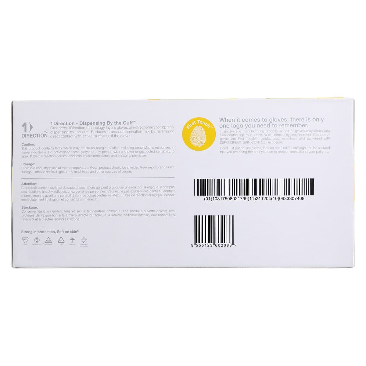 Cranberry Sigma Powder Free Latex Exam Gloves, Large, White, 100/Box, CR5818 thumbnail 9