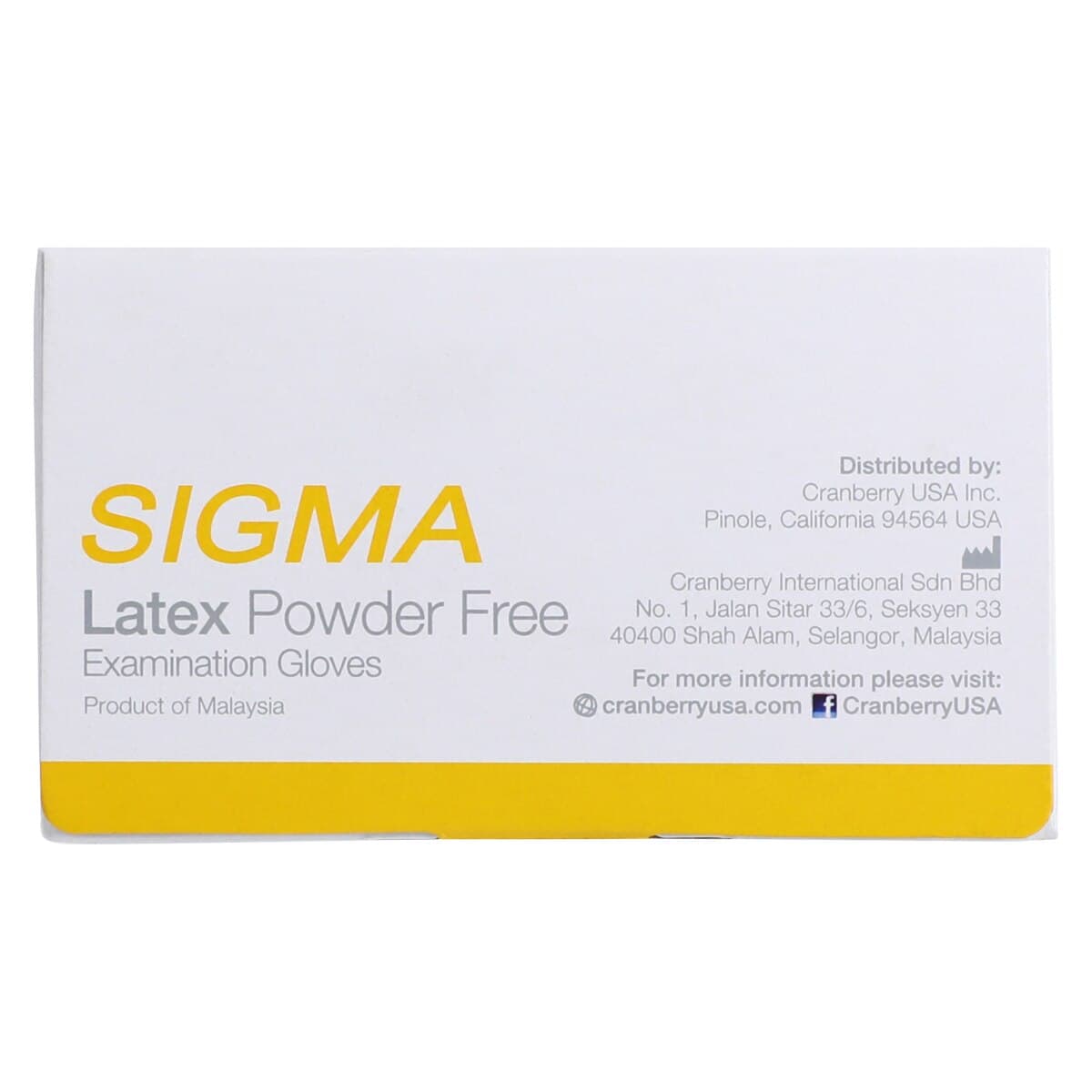 Cranberry Sigma Powder Free Latex Exam Gloves, Large, White, 100/Box, CR5818 thumbnail 8