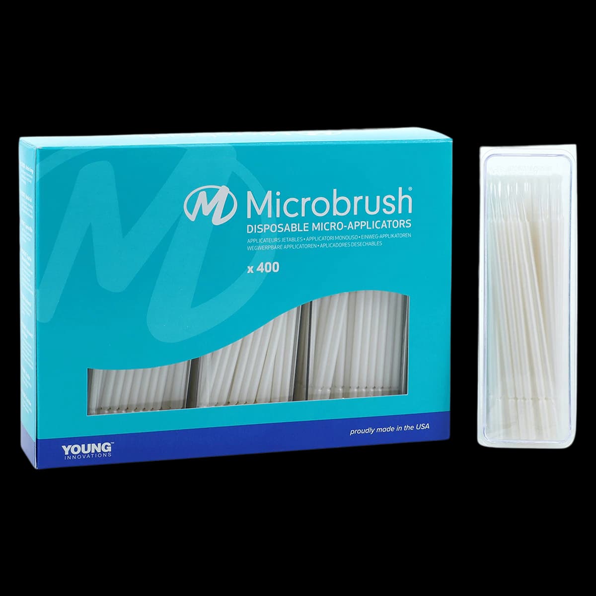 Microbrush Plus Micro-Applicator Dispenser Refills, Super Fine (1 mm), White, 400/Pk, PSF400 - Microbrush Plus Micro-Applicator Dispenser Refills, Super Fine, White, 400/Pk, PSF400 - Image 1