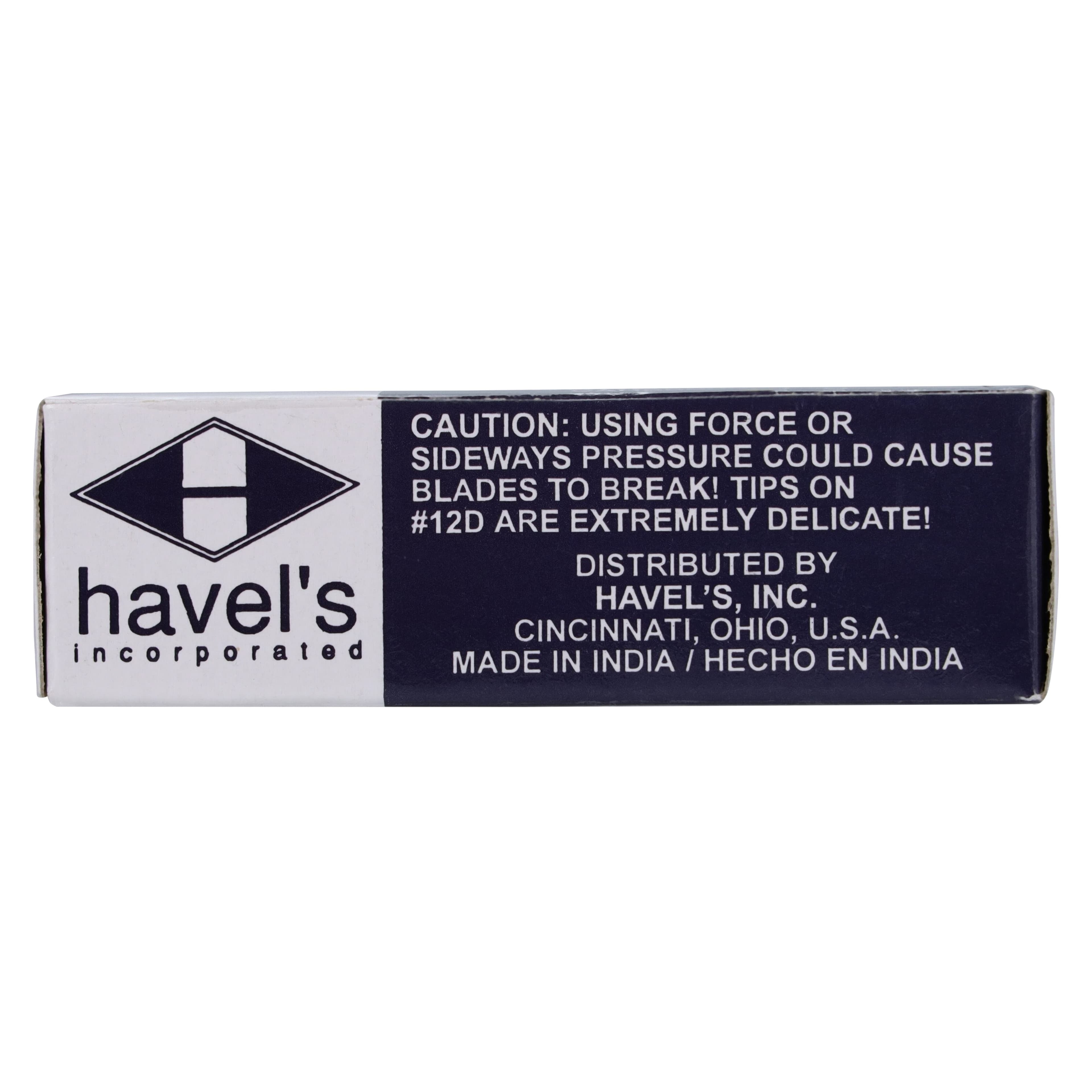 Havels Inc Carbon Steel Sterile Surgical Blade #12D, 100/Bx thumbnail 4