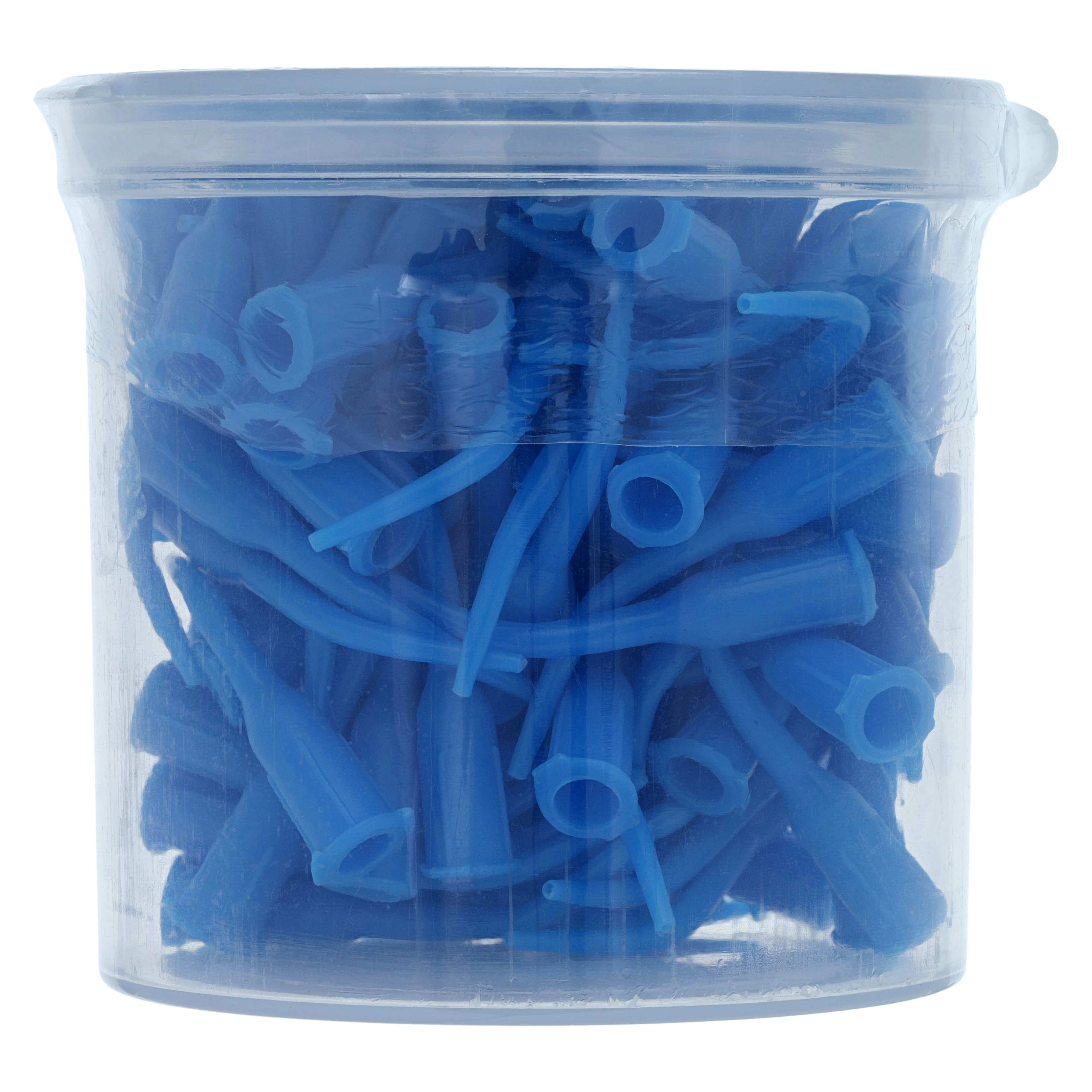 Vista Apex Blue-Flo Blunt End Irrigating Tips, 23 Gauge, Soft Plastic, Universal Luer-Lock Hub, Blue, 100/Pk, 316222 thumbnail 3