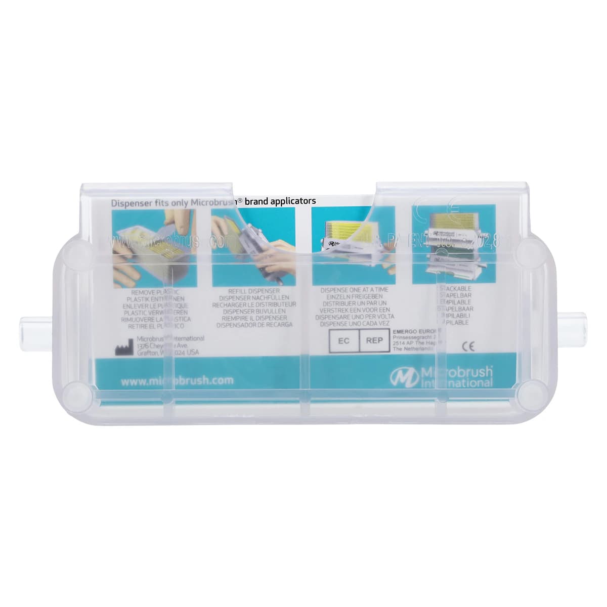 Microbrush Plus Micro-Applicator Dispenser Kit, Regular (2.0 mm), Assorted Colors, 400/Pk, PR400-KIT thumbnail 5