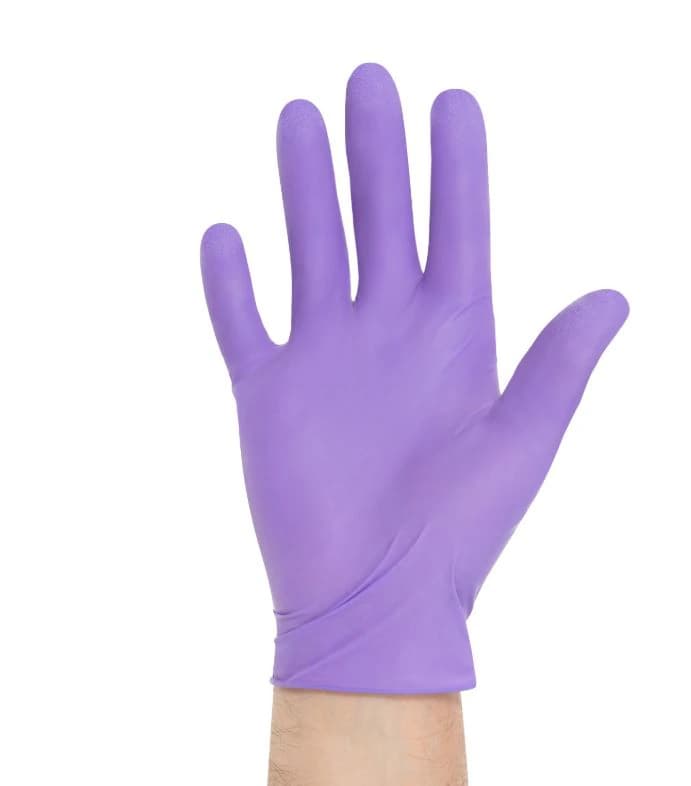Halyard Nitrile Exam Gloves, Sterile, Powder-Free, Small, Purple, 50/Box, Case of 4, 55091 - Halyard Nitrile Exam Gloves Sterile Small Purple Case of 4 - Image 1