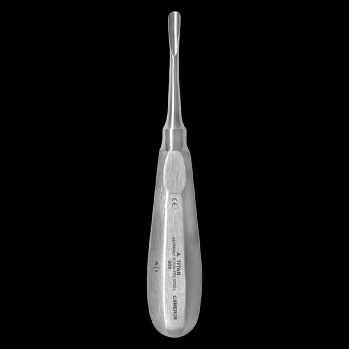 Elevator #300 Serrated Root Elevator Cameron, Stainless Steel, 15.5 cm, Each - Elevator #300 Serated - Image 1