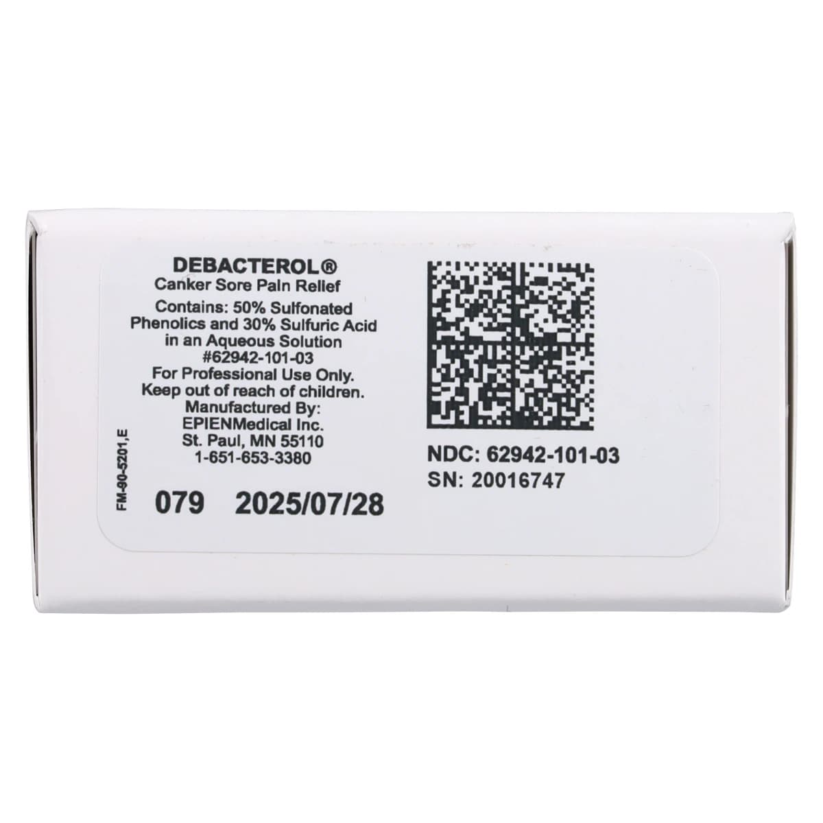 Debacterol Canker Sore Pain Relief Topical Treatment, 1.5 mL Multi-Dose Vial, 90-2201 thumbnail 2