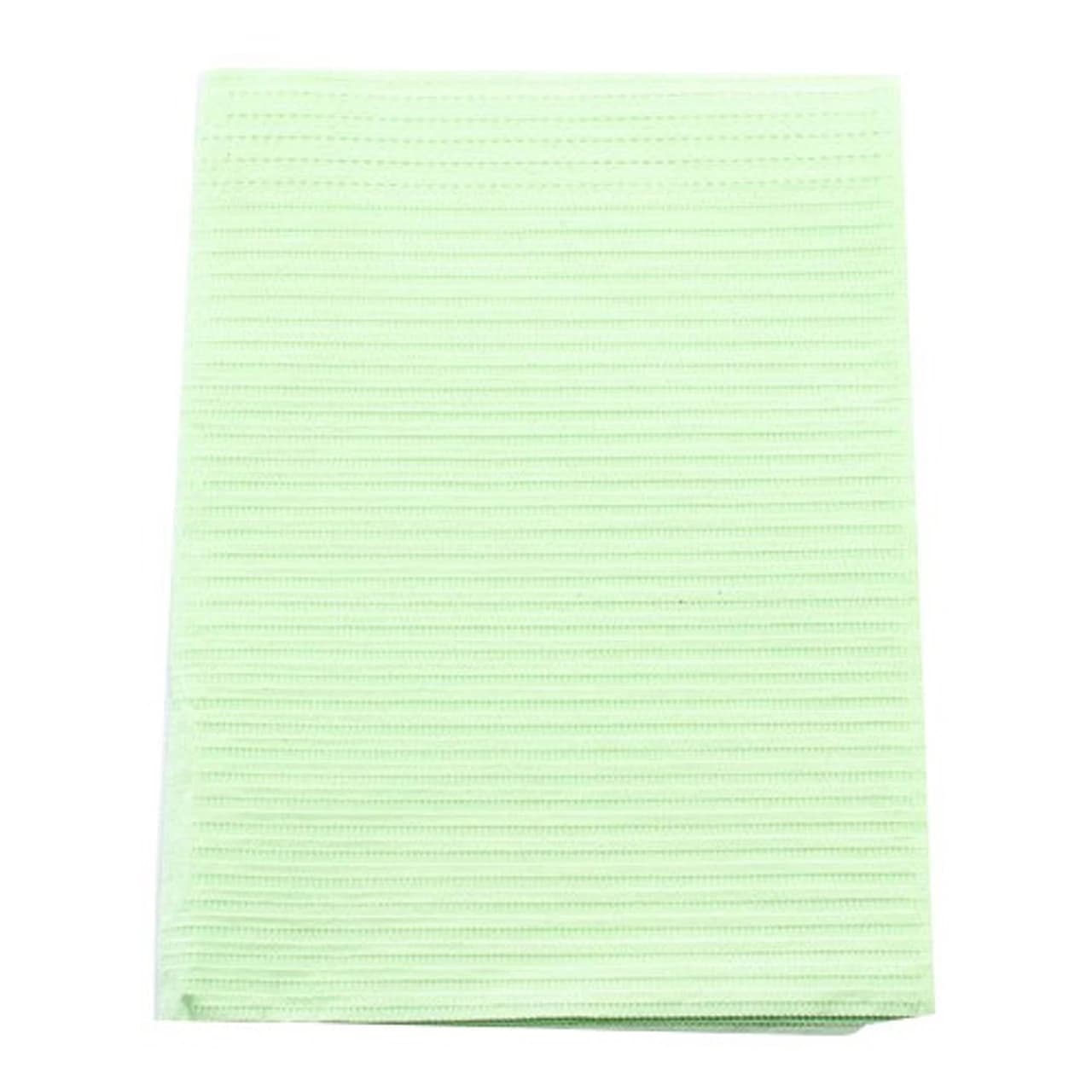 Crosstex Professional Regular Patient Towels, 3-Ply Tissue, Green, 19" x 13", 500/Case, WTXGR - Professional Regular Patient Towels - Image 1