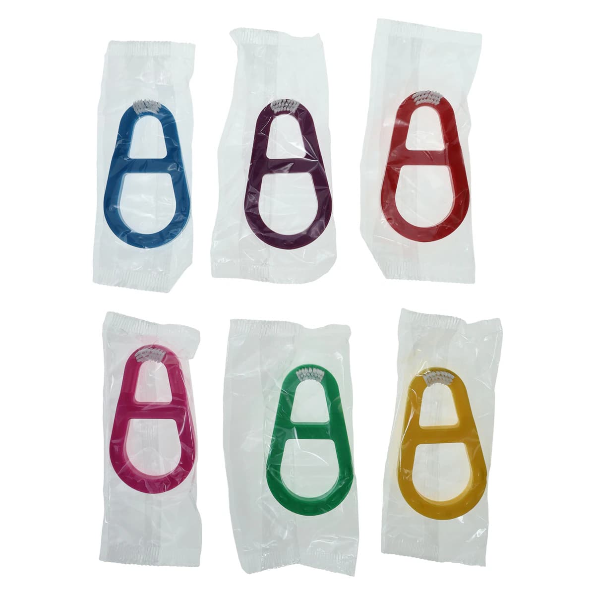 Preventive Dental Infant Toddler Safety Toothbrush, Soft, Assorted Colors, Individually Wrapped, 24/Box - Infant Toddler Safety Toothbrushes - Image 1
