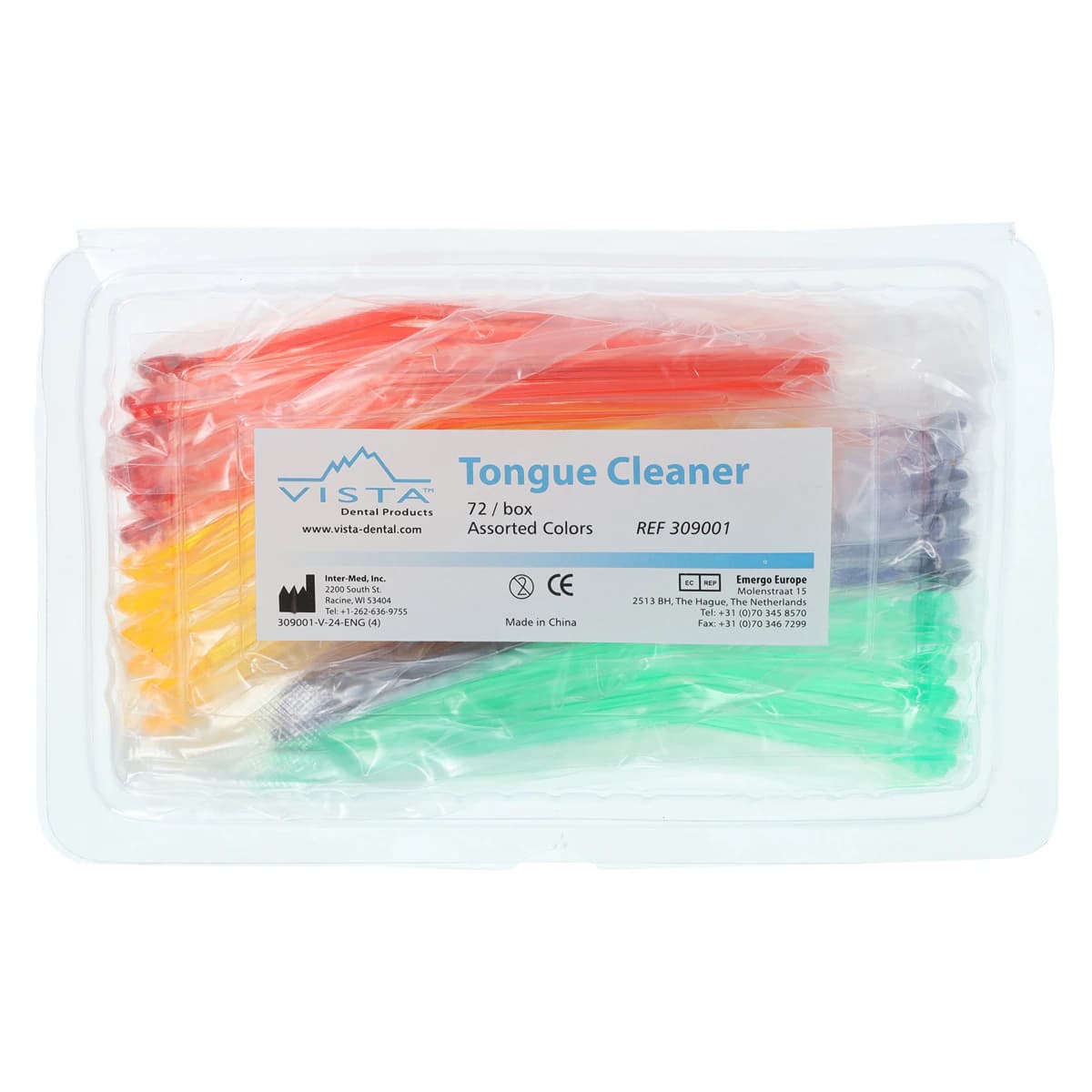 Vista Apex Tongue Cleaners, Assorted Colors, 72/Box, 309001 thumbnail 3
