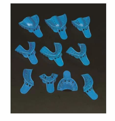 Plasdent Excellent Disposable Impression Trays, #7 Upper Right/Lower Left, Perforated, Teal, 12/Pk, IT-URLL - Excellent Disposable Impression Trays, # 7, Upper Right/Lower Left, 12/Pk, IT-URLL - Image 1