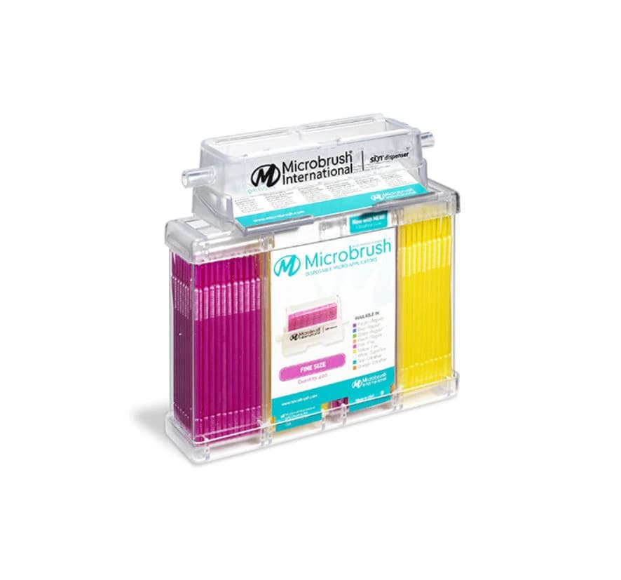 Microbrush Tube Series Disposable Micro Applicators, Fine (1.5 mm), Yellow/Pink, 400/Pk, MFA400 thumbnail 2