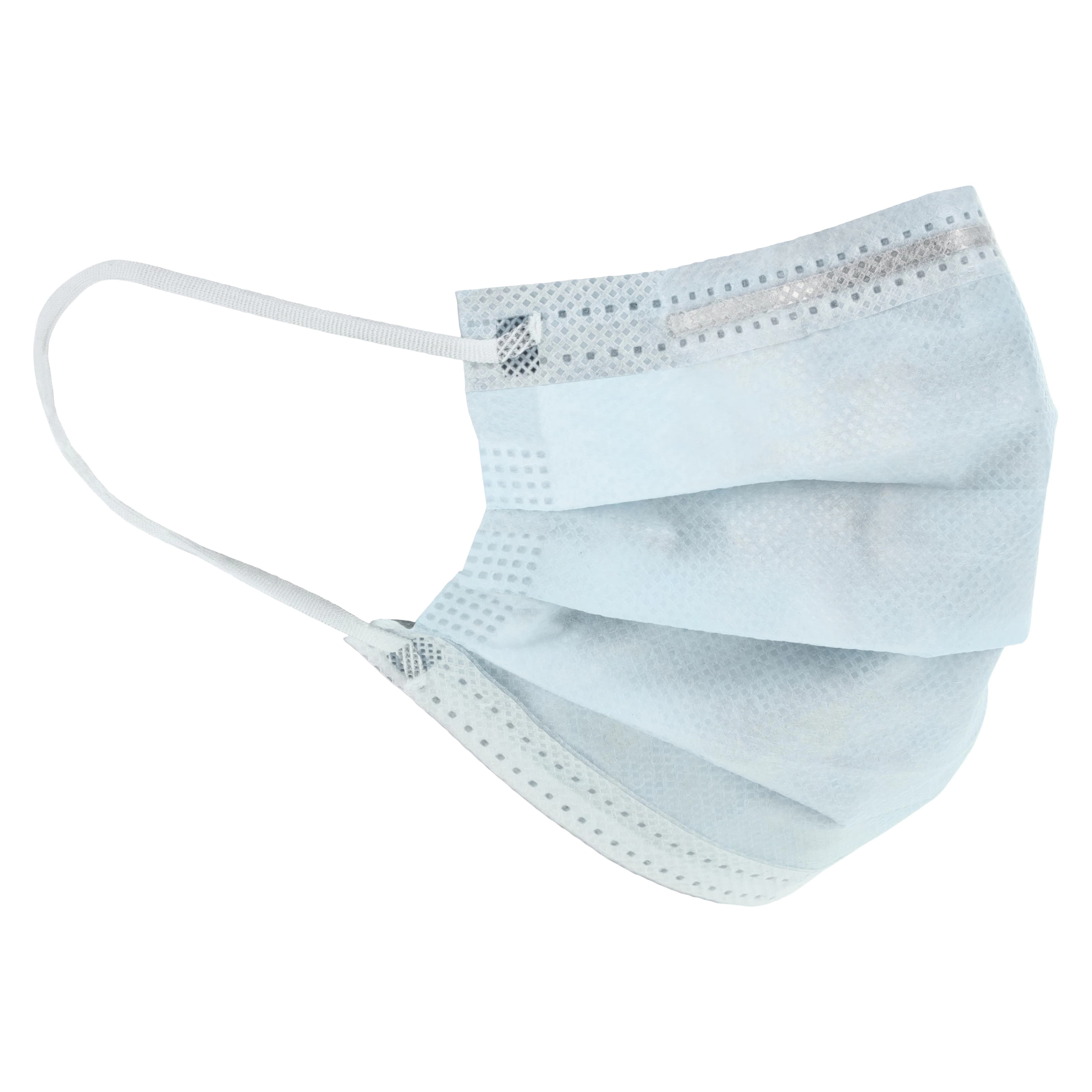 Crosstex Ultra Earloop Face Masks, ASTM Level 3, Latex Free, Blue, 40/Box, GCFCXU thumbnail 3