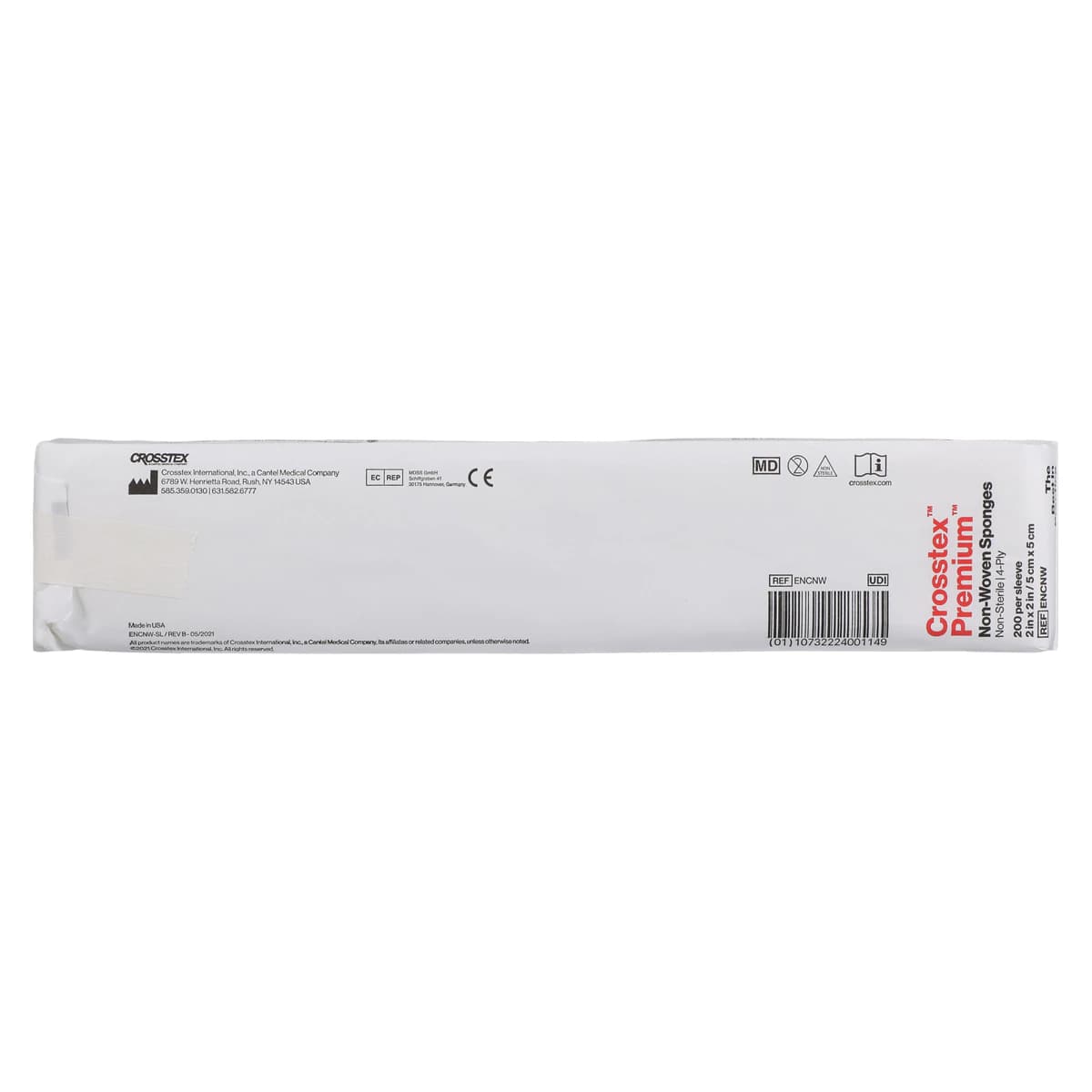 Crosstex Premium Non-Woven Sponges, 2" x 2", 4-Ply, Non-Sterile, 200/Box, ENCNW thumbnail 3